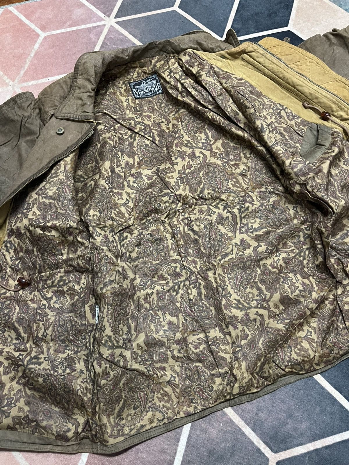 Vera Pelle 💥TRUE VINTAGE ITALY VERA PELLE LEATHER WITH SILK LINING Size US L / EU 52-54 / 3 - 15 Thumbnail