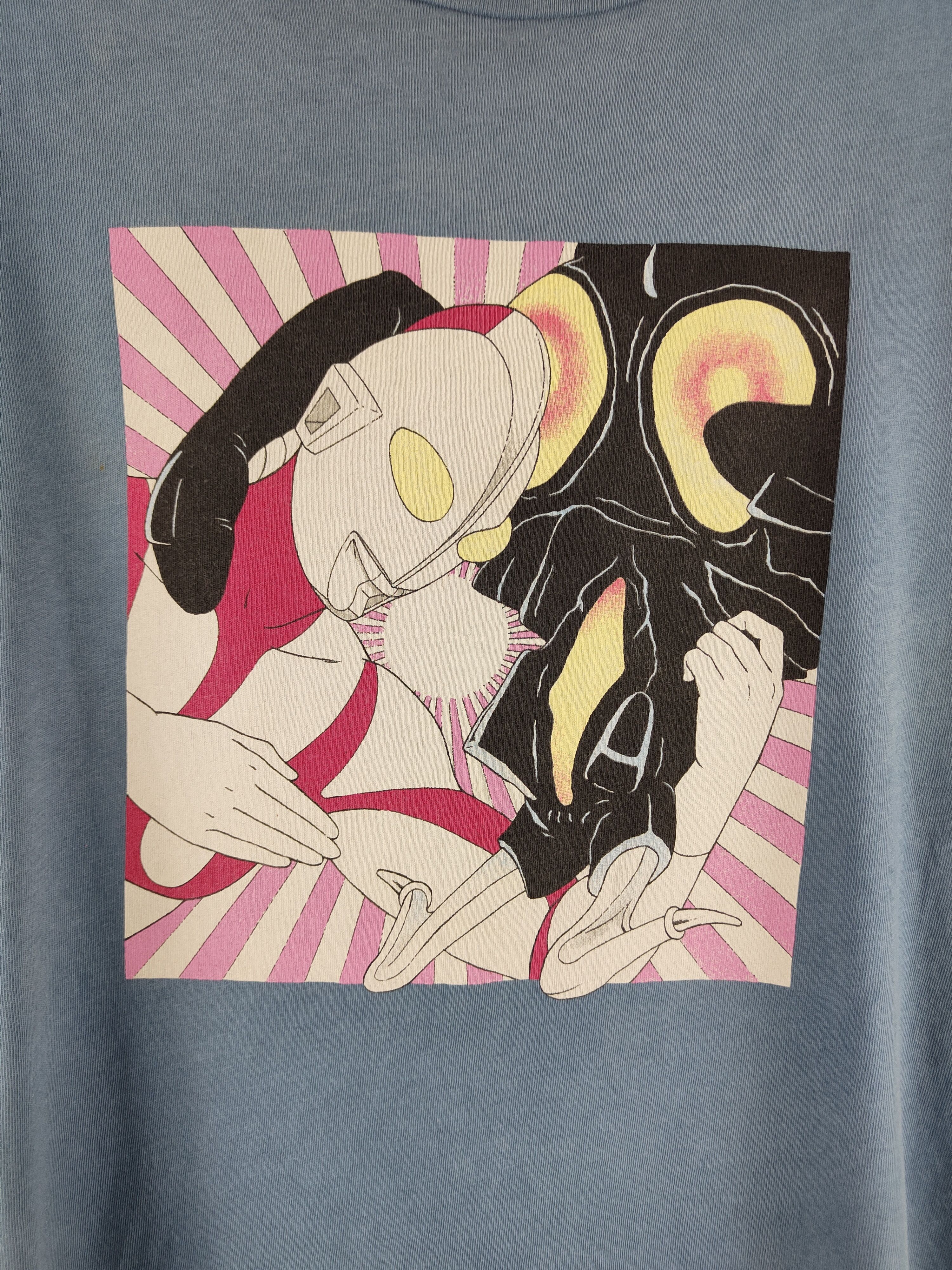 Anime D GU X Ultraman vs kaiju Blue Short Sleeve T-shirts #S2874 Size US XL / EU 56 / 4 - 3 Thumbnail
