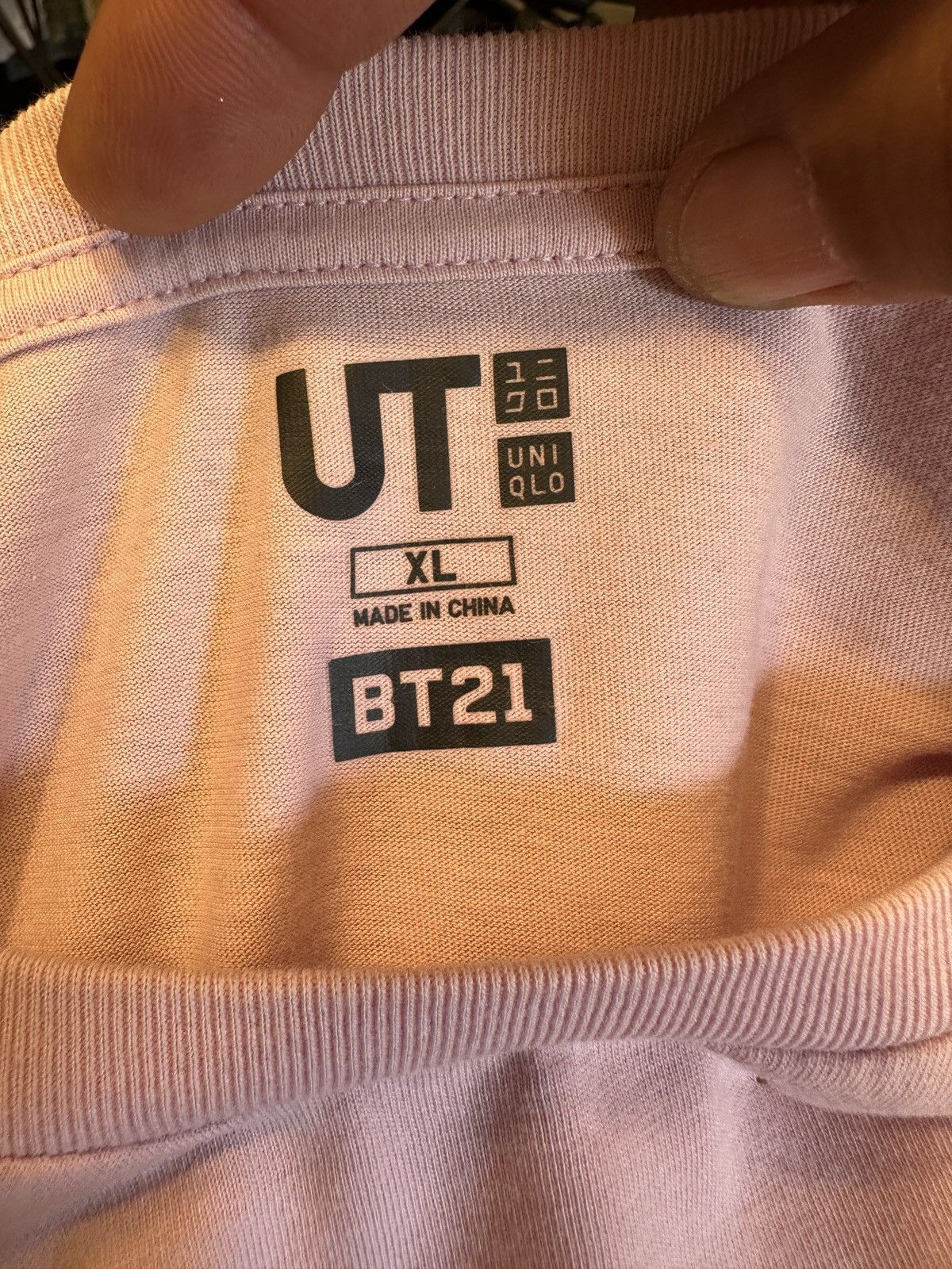 Uniqlo UNIQLO x BT21 Pinkish Tough Bunny Pink T-Shirt Men's XL Size US XL / EU 56 / 4 - 5 Thumbnail