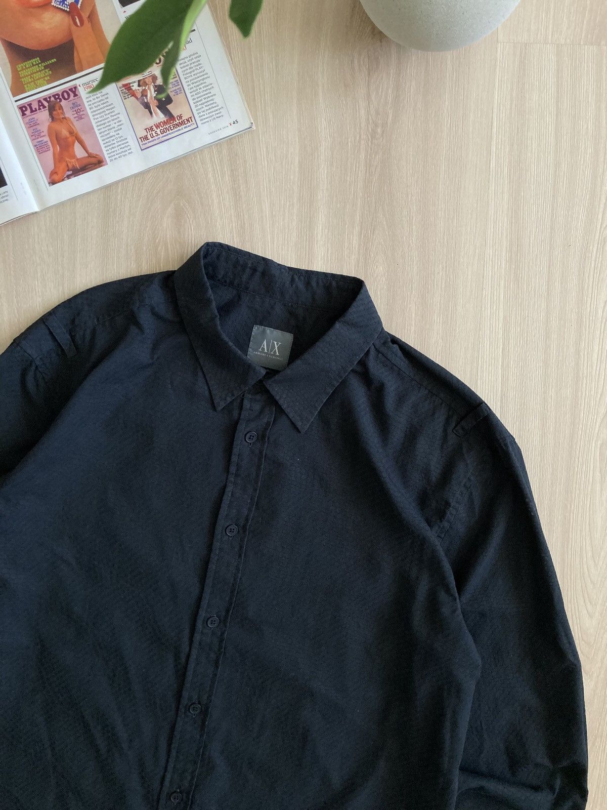 Armani Vintage RARE Armani Light Shirt 90s Size US L / EU 52-54 / 3 - 3 Thumbnail