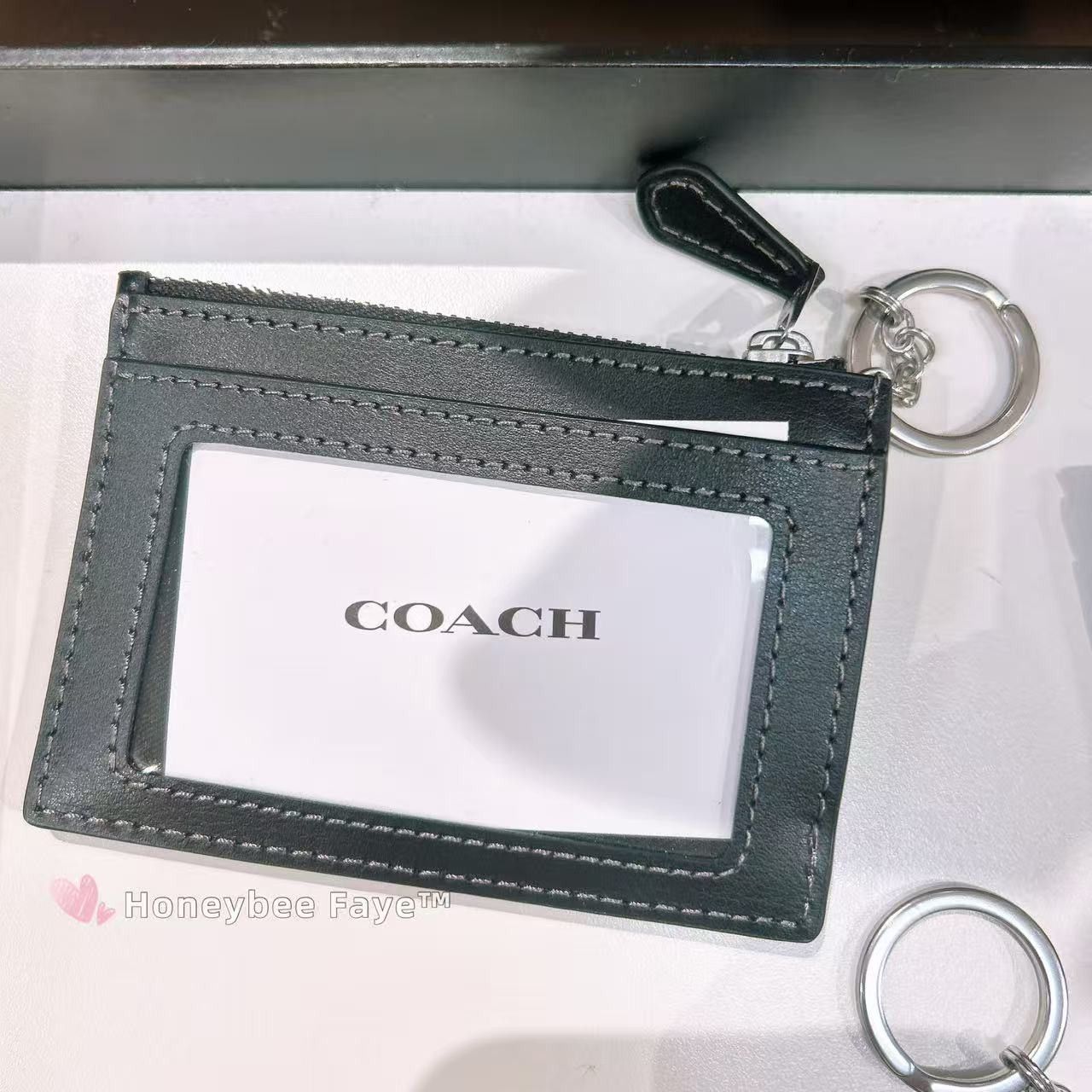 Coach Mini Skinny Id Case In Signature Denim CDN29 Size ONE SIZE - 3 Thumbnail