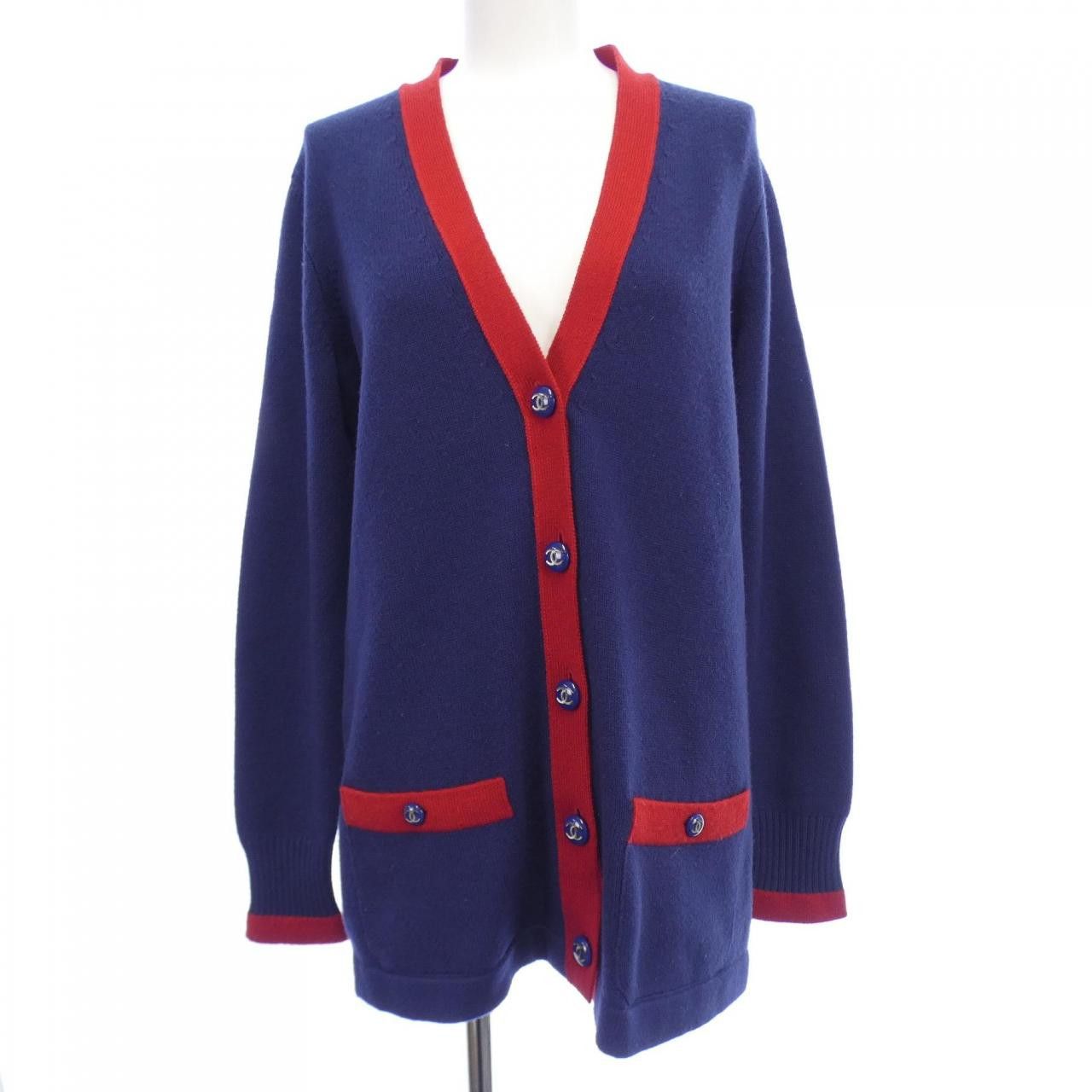 Chanel Chanel Chanel P53643K06986 100% Cashmere Cardigan Others Tops P53643K06986 DUTY FREE for USA Size ONE SIZE - 1 Thumbnail