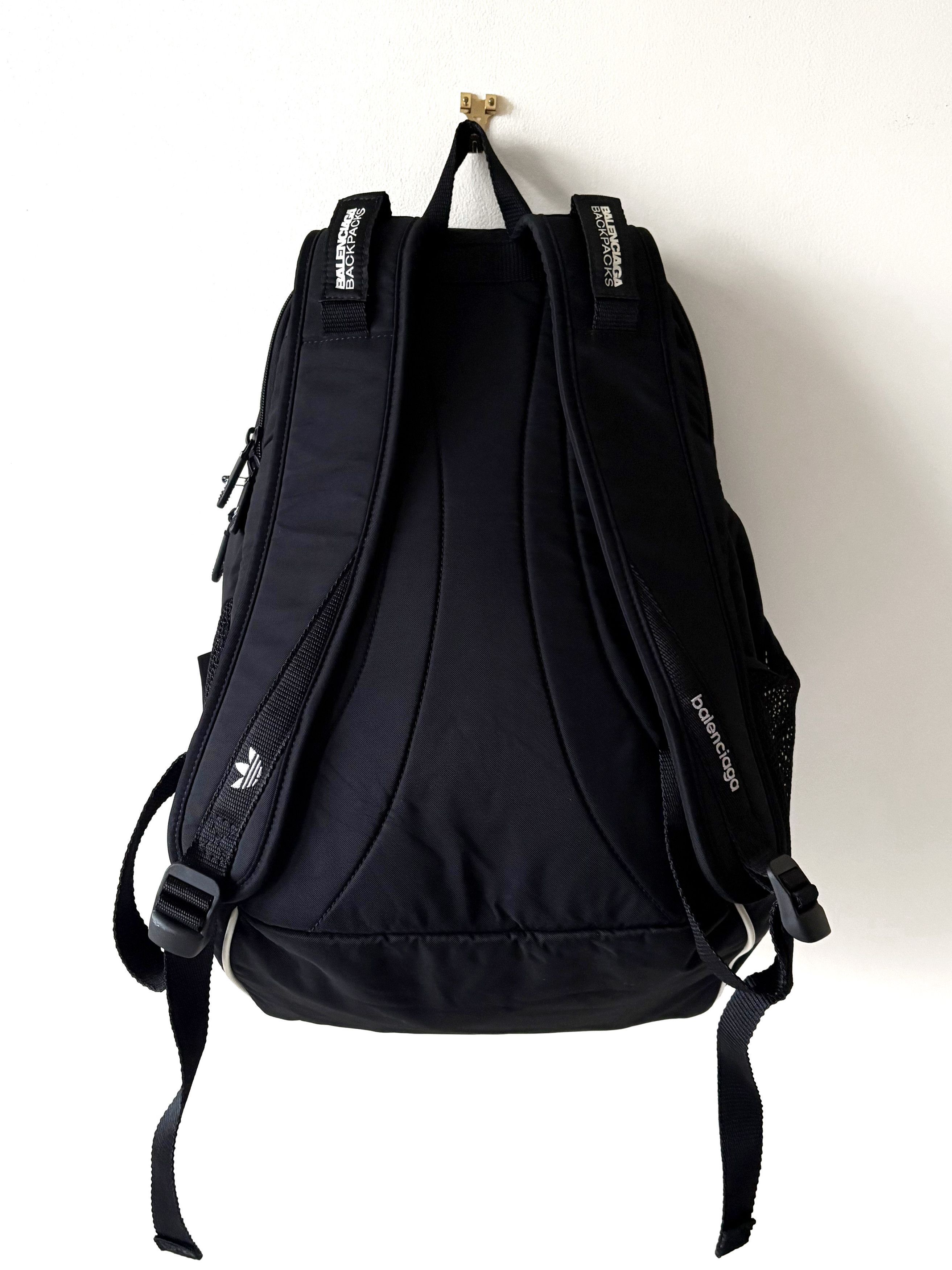 Balenciaga Balenciaga x Adidas backpack recycled nylon backpack Size ONE SIZE - 4 Thumbnail