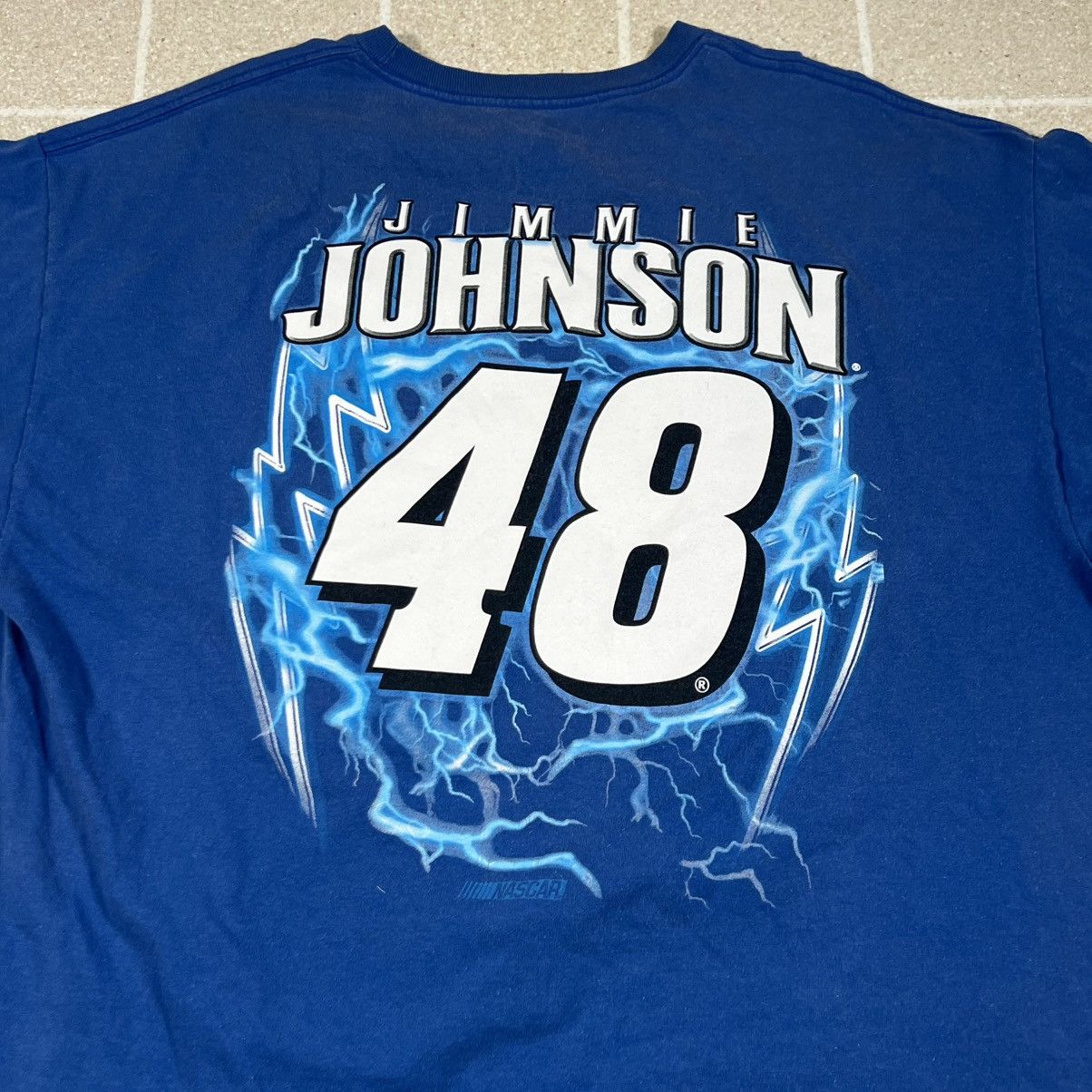 NASCAR Jimmie Johnson #48 Nascar Racing T-Shirt Lowes Blue Thunder Size US XXL / EU 58 / 5 - 4 Thumbnail