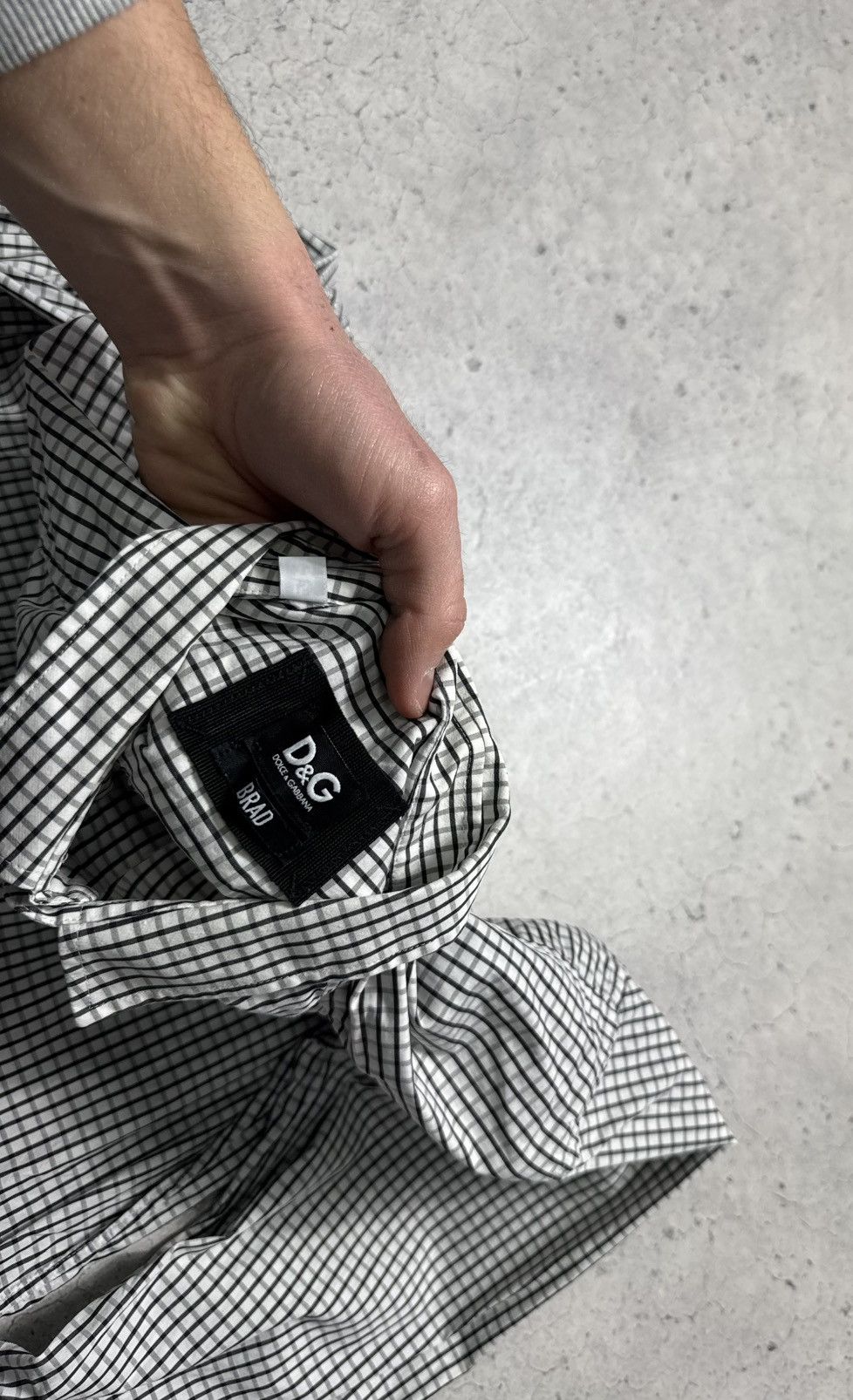 Dolce & Gabbana Dolce & Gabbana DG Luxury Button Up Checked Shirt Size US S / EU 44-46 / 1 - 6 Thumbnail