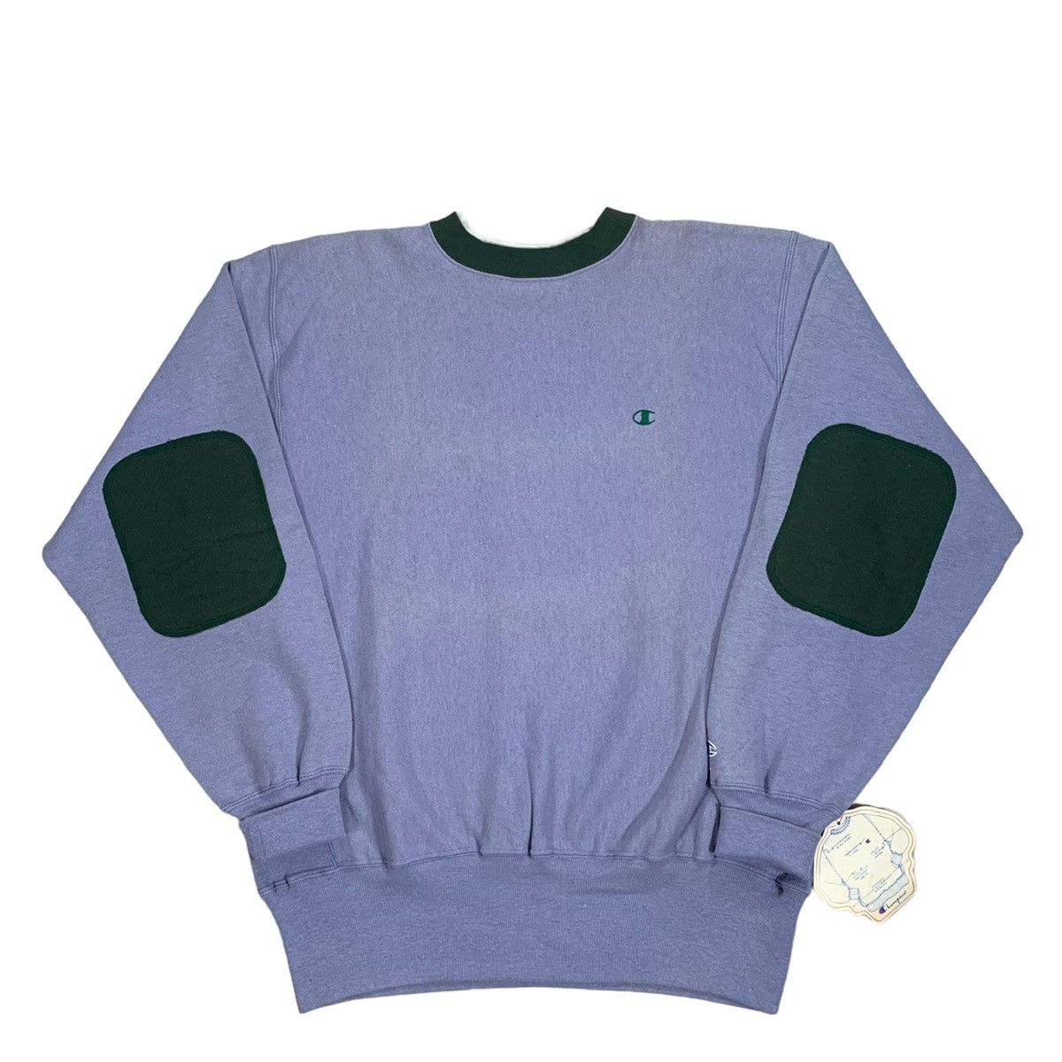 Champion Vintage 90s Champion Reverse Weave Elbow Patch Sweatshirt Size US XL / EU 56 / 4 - 1 Thumbnail