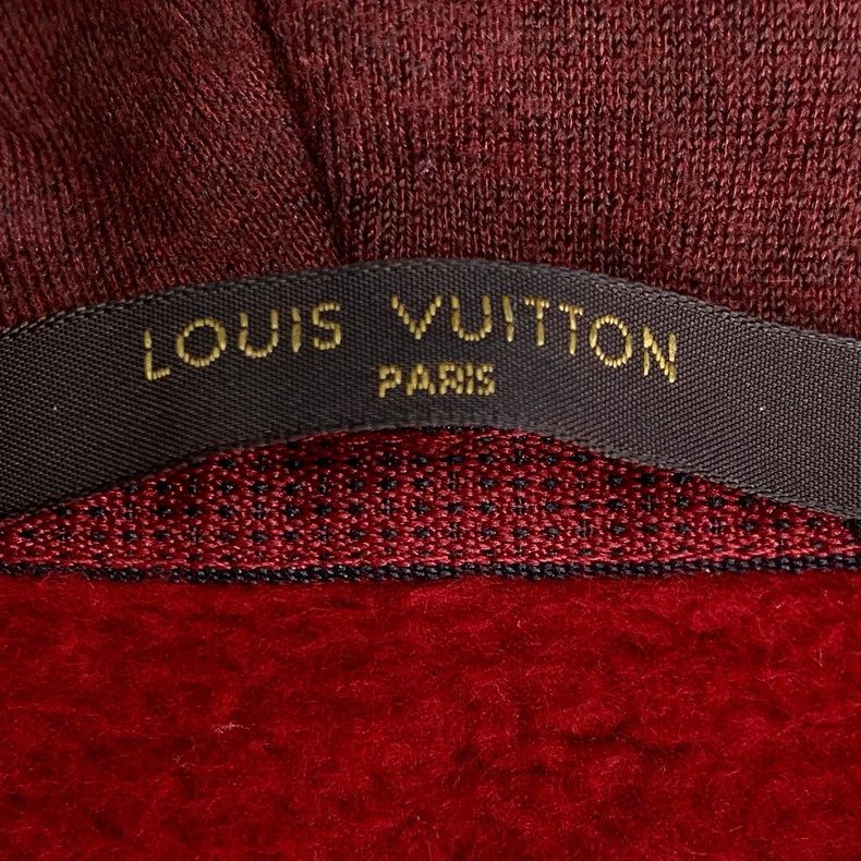 Louis Vuitton Louis Vuitton Red logo leather label cotton hooded drawstr Size US S / EU 44-46 / 1 - 5 Thumbnail