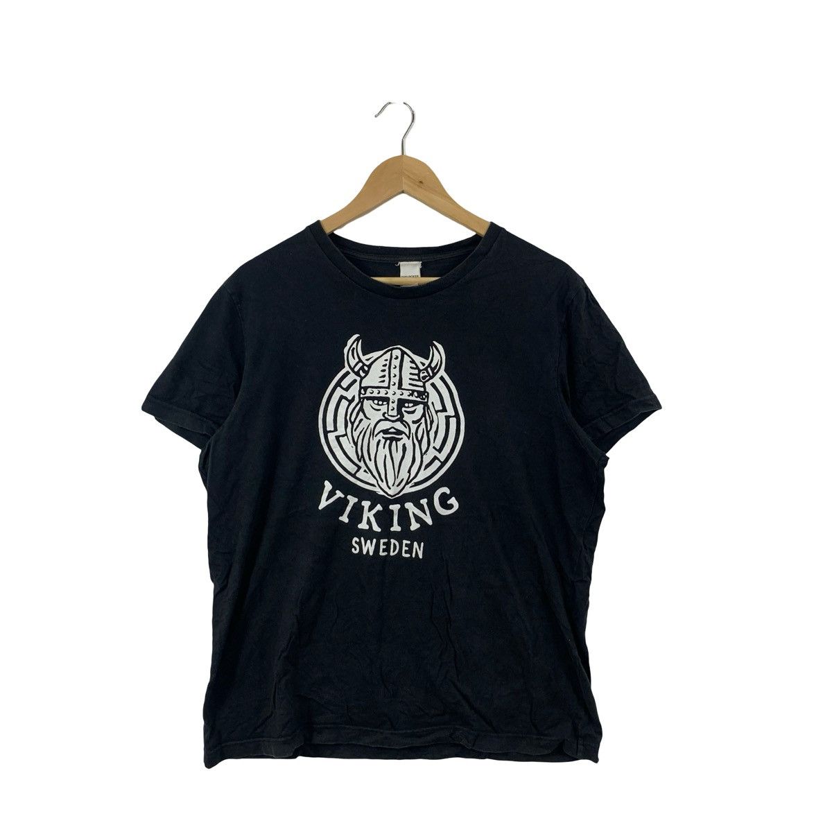 Vintage Vintage Viking Sweden Graphic Norse Warrior Print Tee Nordi Size US XL / EU 56 / 4 - 4 Thumbnail