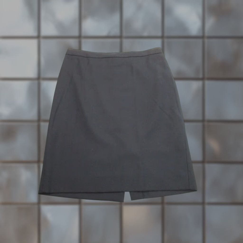 J.Crew VINTAGE J. Crew Skirt Womens 6 Black Wool Pencil Knee Length Zip Zipper Career Business Formal Style Straight & Pencil Lined Size 28" / US 6 / IT 42 - 1 Thumbnail