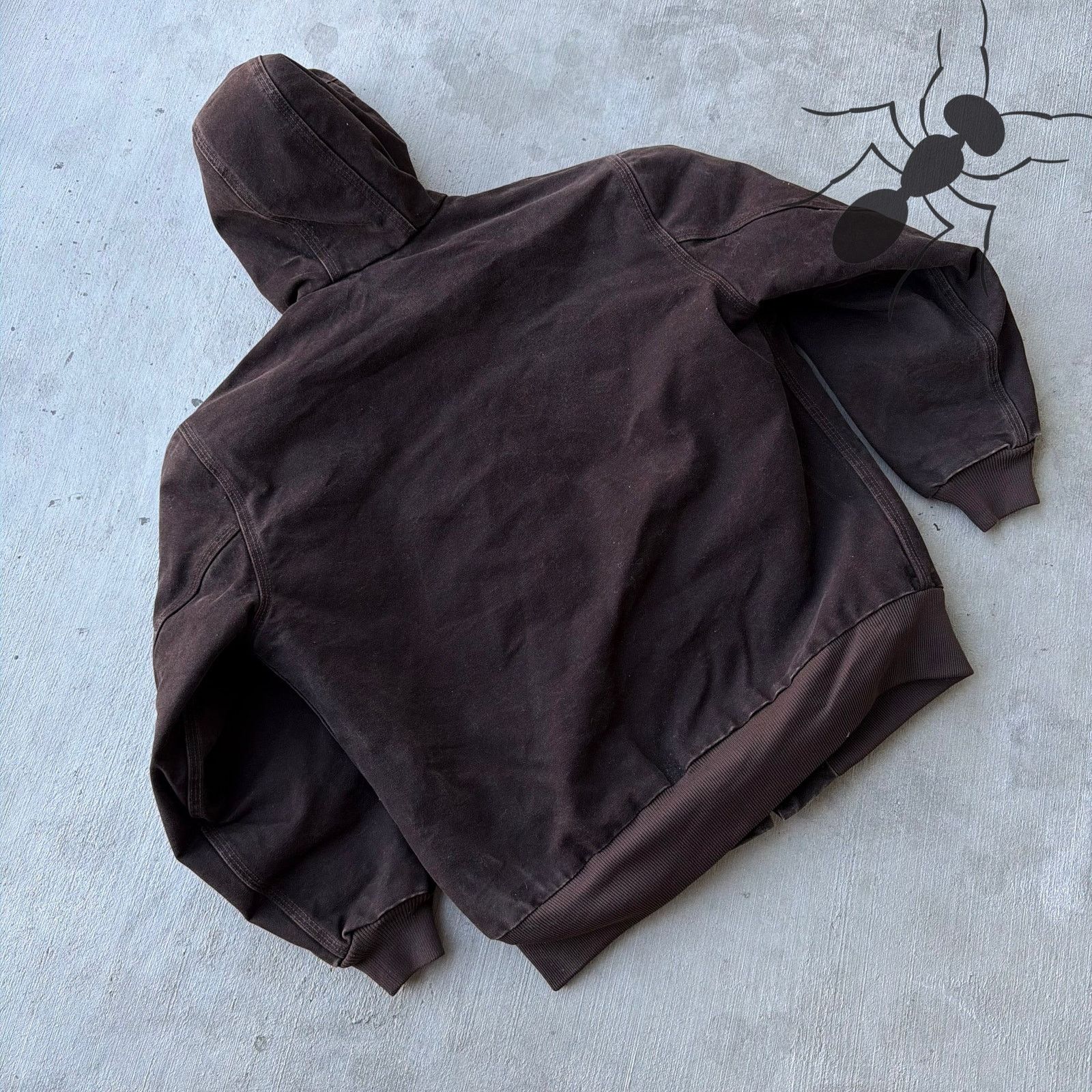 Carhartt × Vintage Vintage Y2K Carhartt WOMENS WJ130 DKB brown hooded jacket Size US XL / EU 56 / 4 - 6 Thumbnail