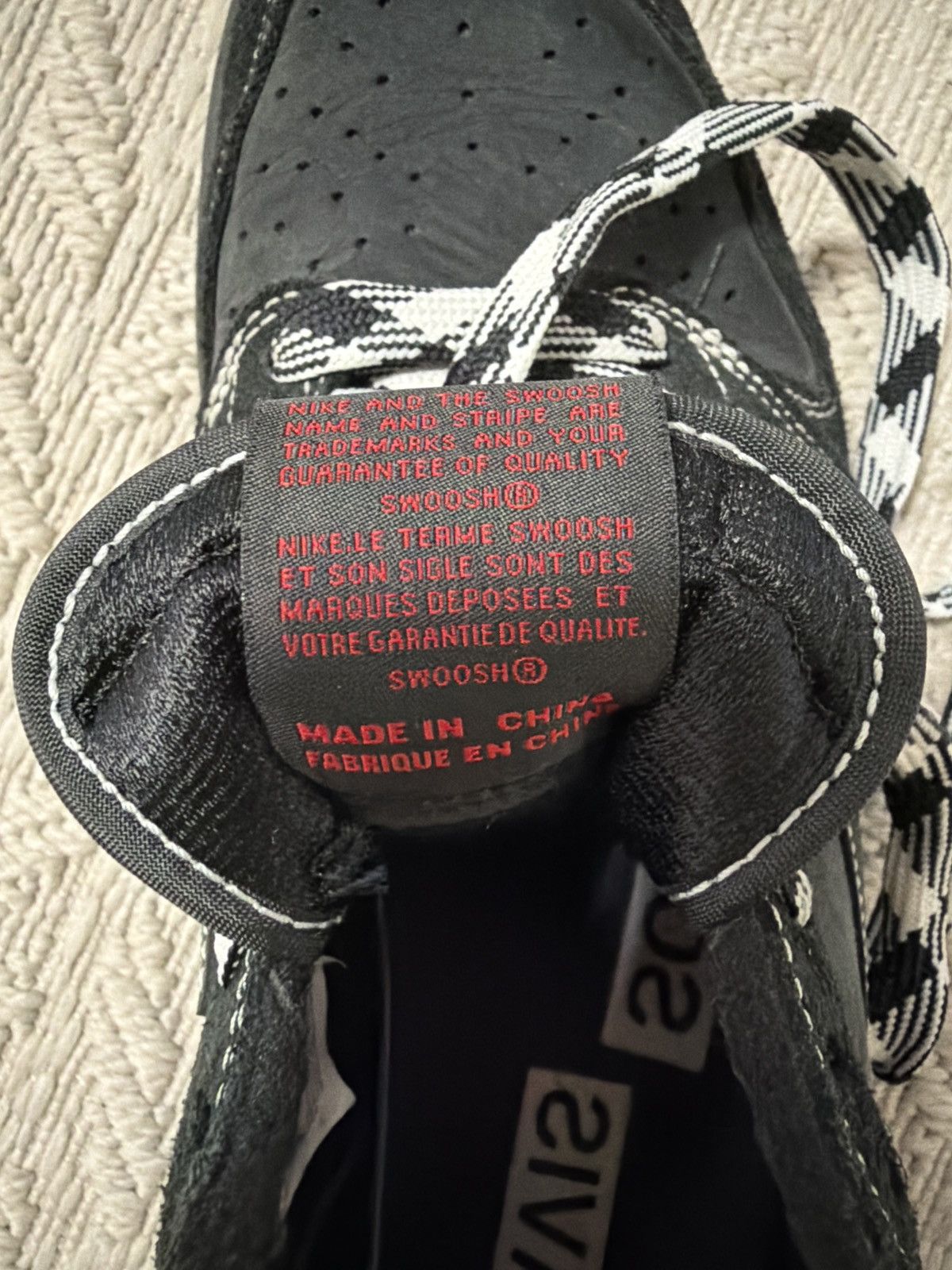 Nike Jordan 1 Low Travis Scott Black Phantom Size US 12.5 / EU 45-46 - 9 Thumbnail