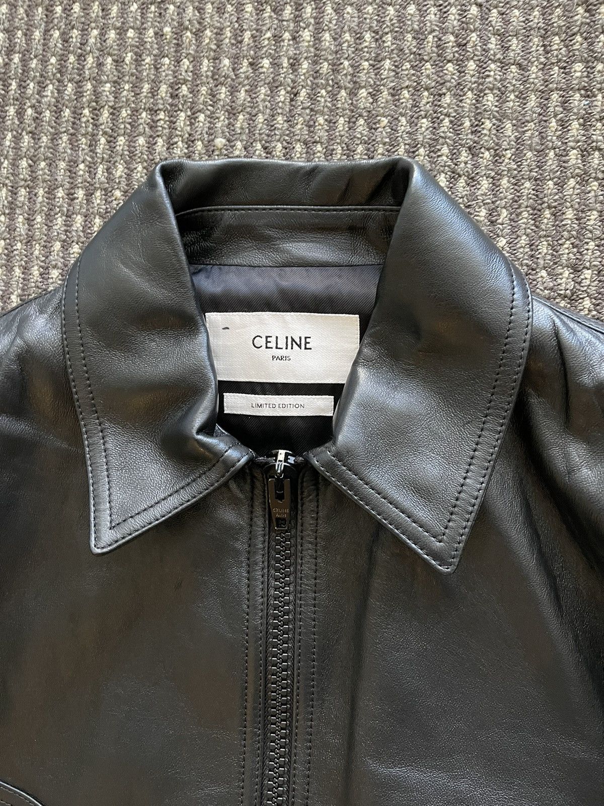 Celine Celine 23AW Limited Edition Leather Jacket Size US S / EU 44-46 / 1 - 3 Thumbnail