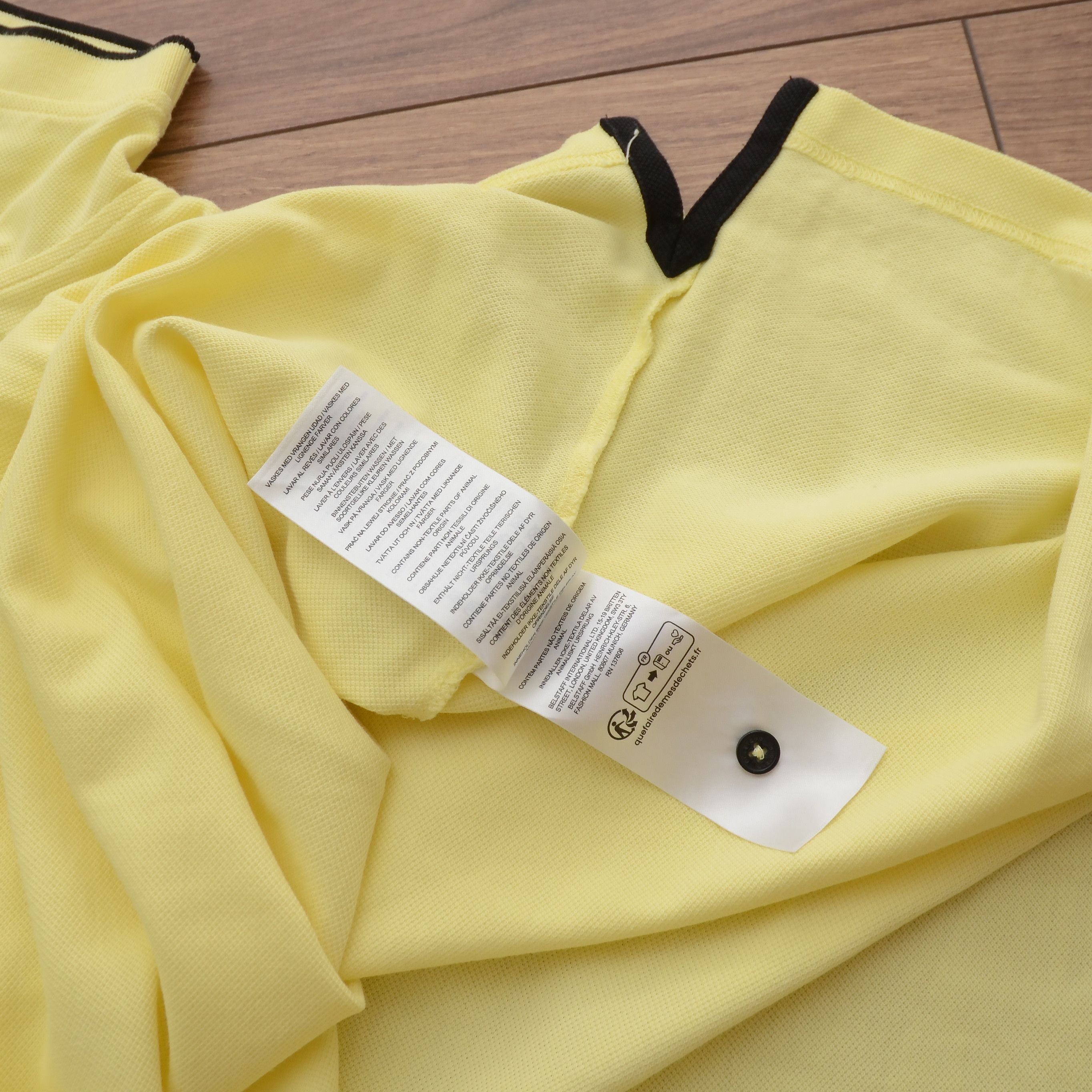 Belstaff Belstaff Tipped Polo Shirt XXL Lemon Yellow Premium Tee Size US XXL / EU 58 / 5 - 15 Thumbnail