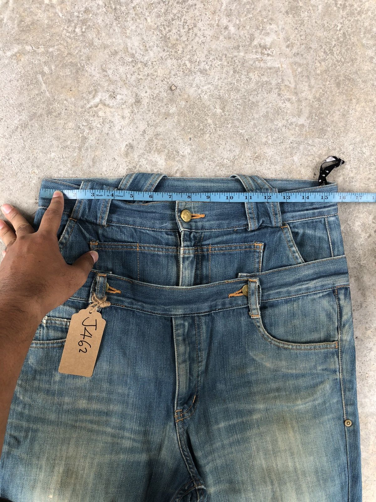 Issey Miyake Japanese Mercibeaucoup Double Waist Distressed Issey Miyake Size US 31 - 23 Thumbnail
