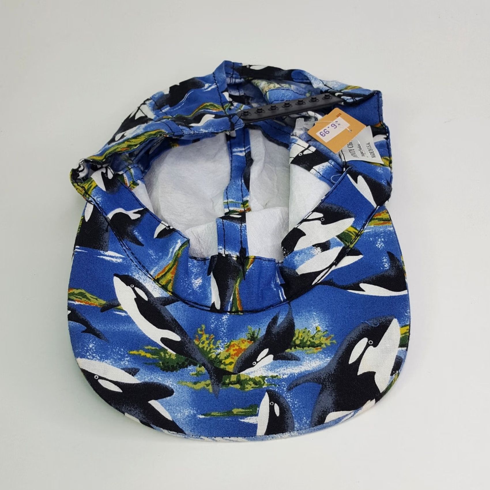 Vintage VINTAGE Infinity Chic Orca Killer Whale USA Made Snapback Hat Baseball Cap Animals Ocean Beach Adjustable Navy Blue Mens Snapback Hat Size ONE SIZE - 5 Thumbnail