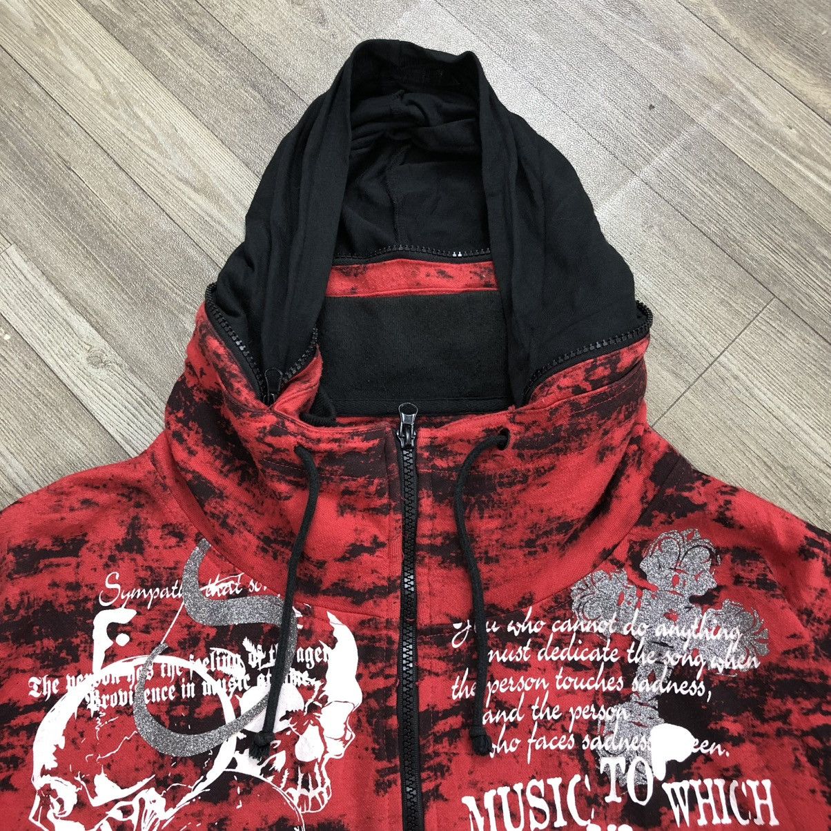 14th Addiction × If Six Was Nine × Le Grande Bleu (L.G.B.) ☠️ 2000s TimeStep Poem Cross Skulls Punks Goa Bono Jacket Size US XXL / EU 58 / 5 - 5 Thumbnail