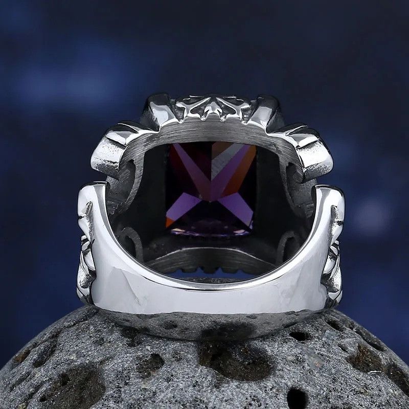 Vintage Classic Red Stone Ring Size ONE SIZE - 3 Thumbnail