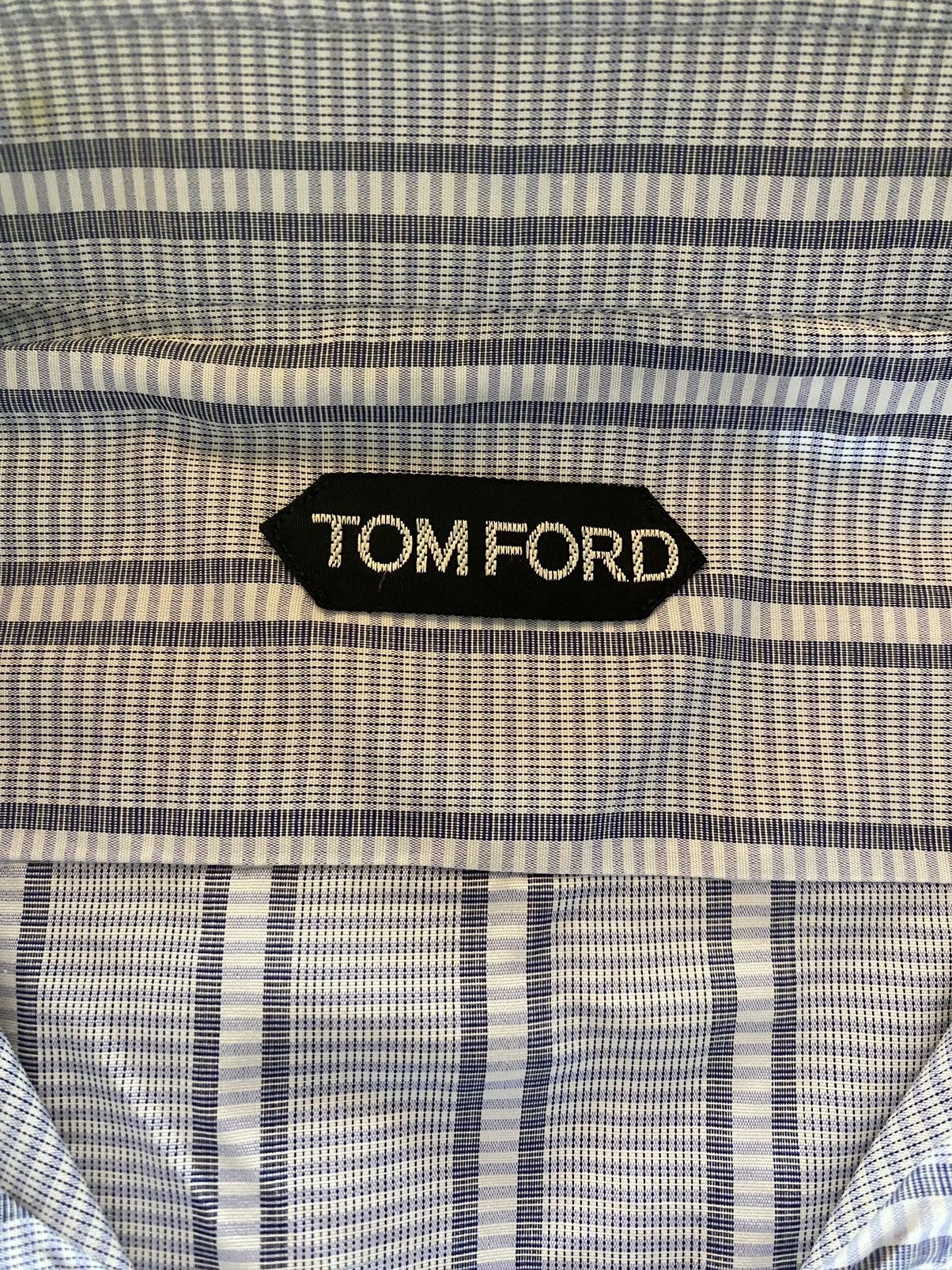 Tom Ford Tom Ford bluish grey French cuff shirt 16.5 42e NEW Size US L / EU 52-54 / 3 - 2 Thumbnail