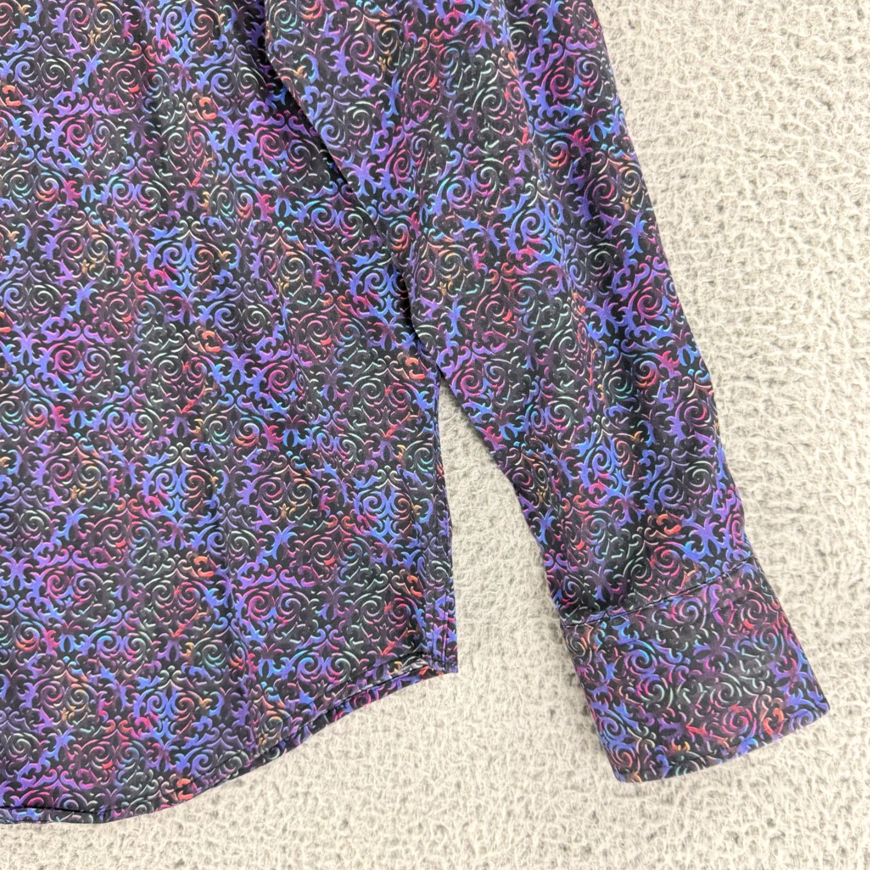 Robert Graham Robert Graham Archetype Button-Up Shirt Mens M Purple Baroque Long Sleeve Size US M / EU 48-50 / 2 - 3 Thumbnail