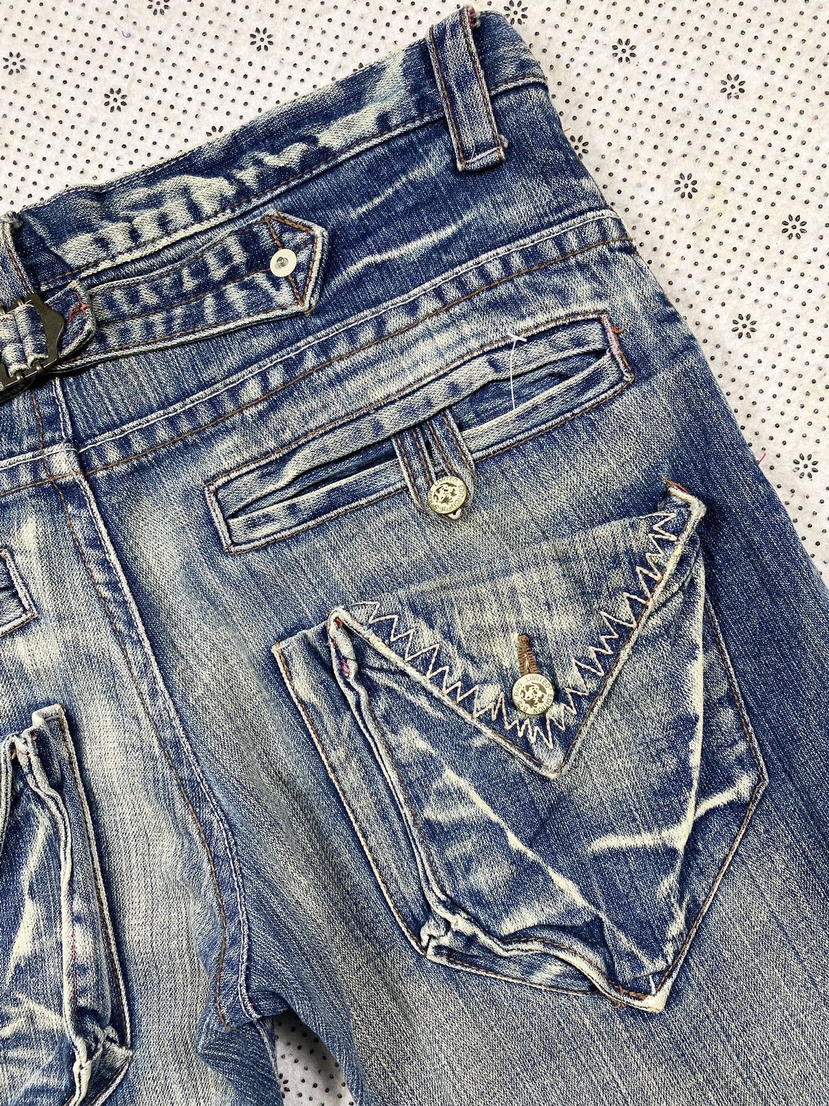 Other Extremely Patina Look Distressed Denim By B.S Raw Denim Size US 34 / EU 50 - 7 Thumbnail