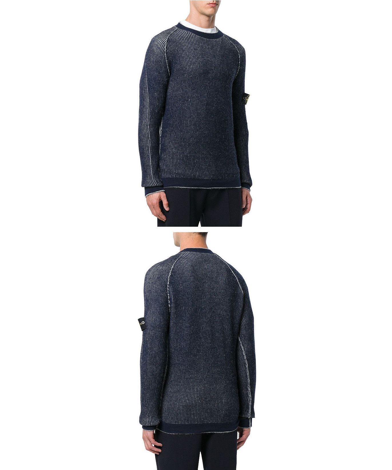 Stone Island Stone Island Sweater Reversible Jumper Knit Wool Stripped Size US XS / EU 42 / 0 - 7 Thumbnail