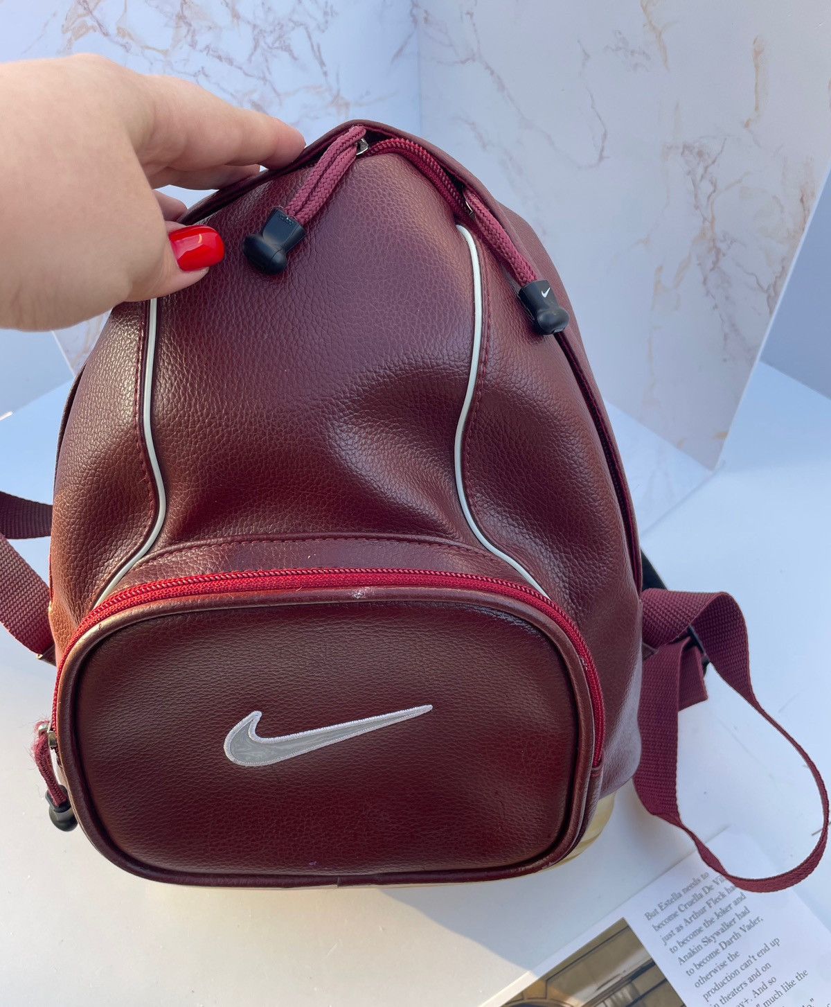 Nike Nike vintage leather backpack Size ONE SIZE - 13 Thumbnail