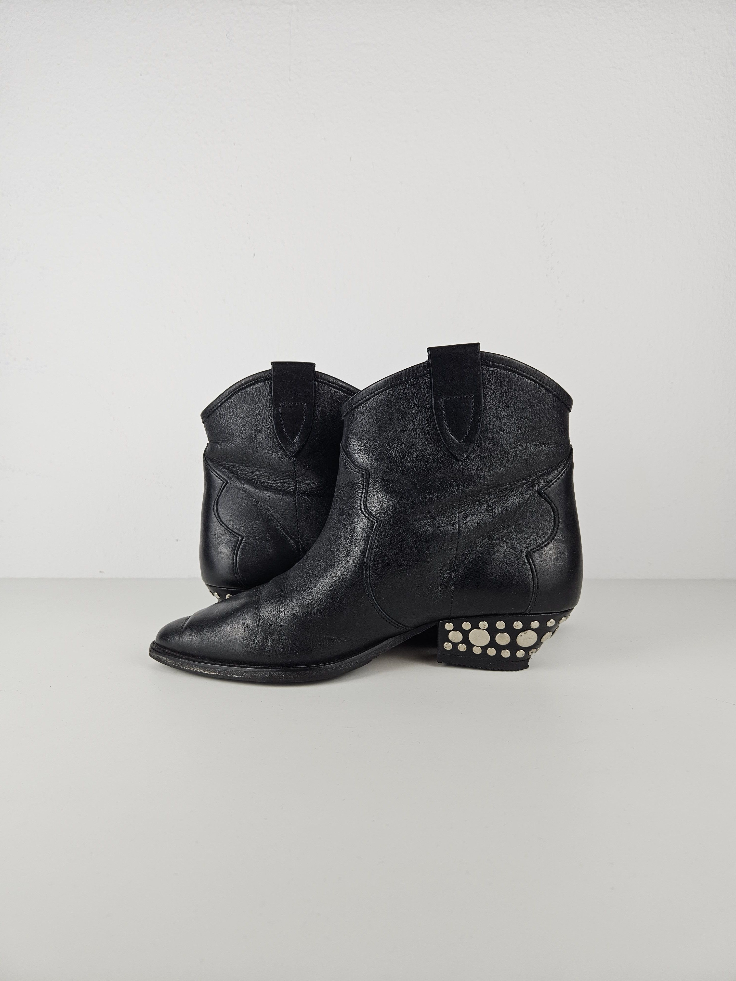 Isabel Marant Isabel Marant leather cuban heel studded cowboy ankle boots Size US 9 / IT 39 - 10 Thumbnail