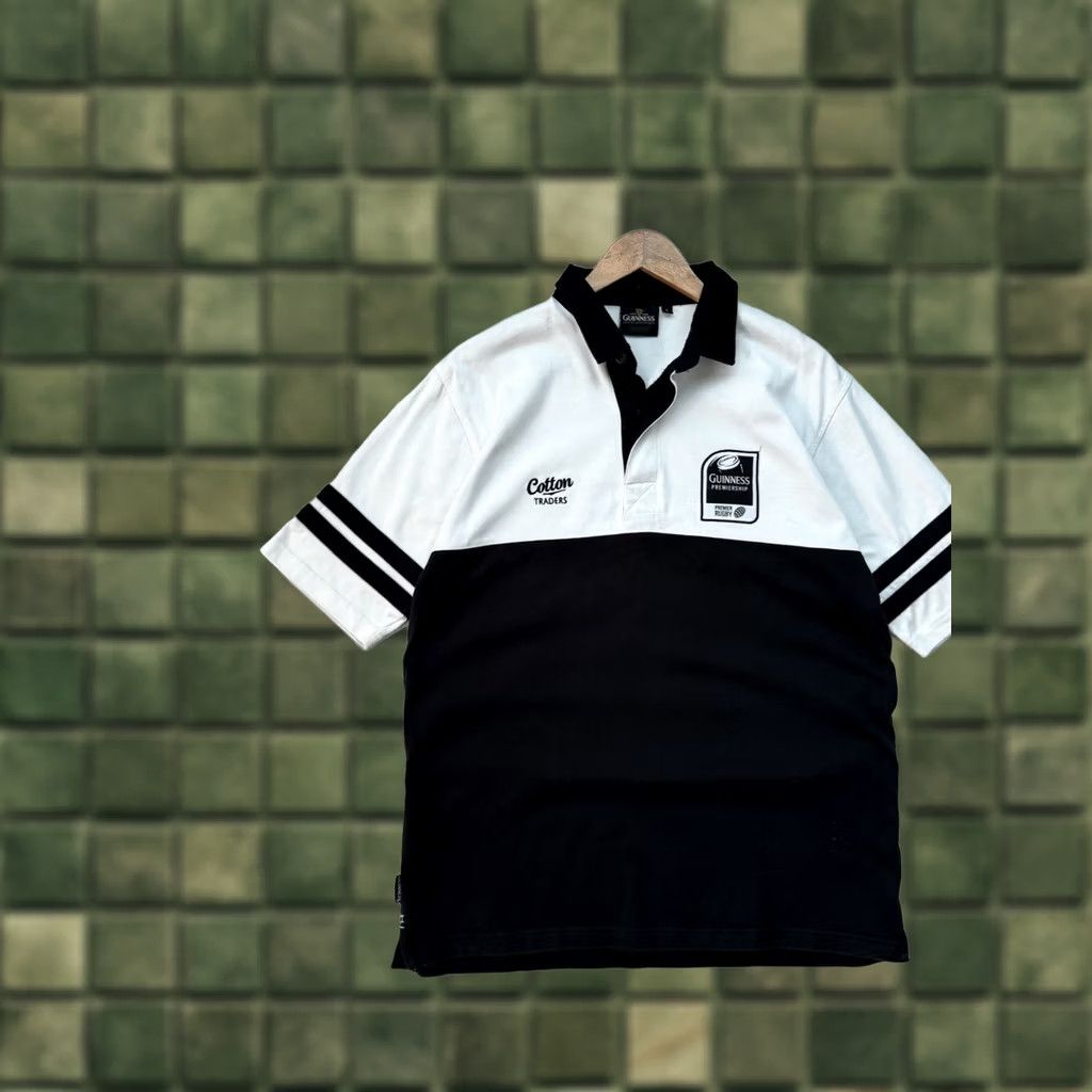 Vintage Guinness Polo T Shirt Rugby Vintage Men L Black Short Sleeve Cotton Polo 90s Classic Guinness Rugby Premium Rugby Shirt Mens Size US L / EU 52-54 / 3 - 1 Thumbnail