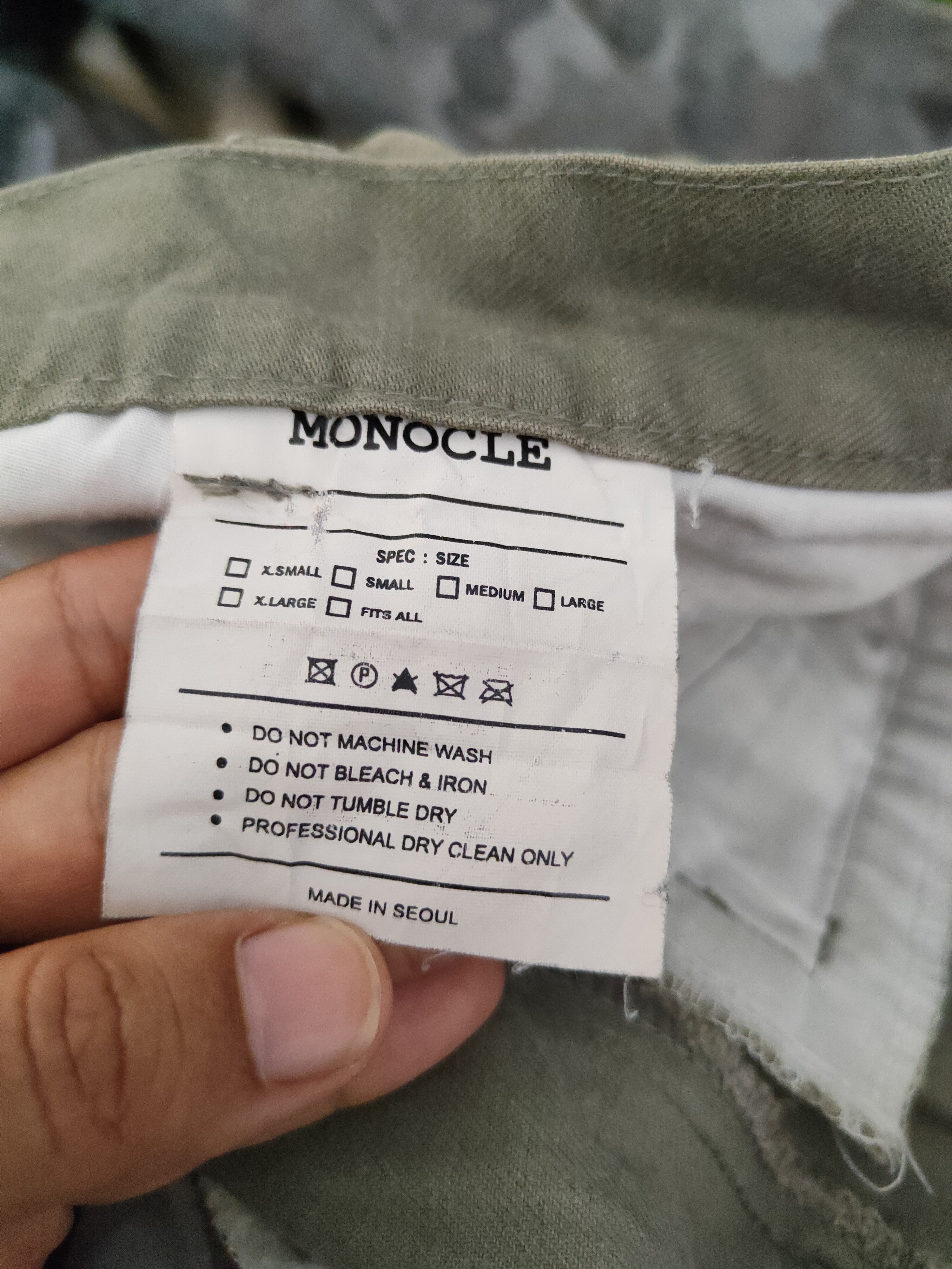 Monocle DL Monocle Green Faded Multipocket Tactical Cargo Pants #183 Size 29" - 12 Thumbnail