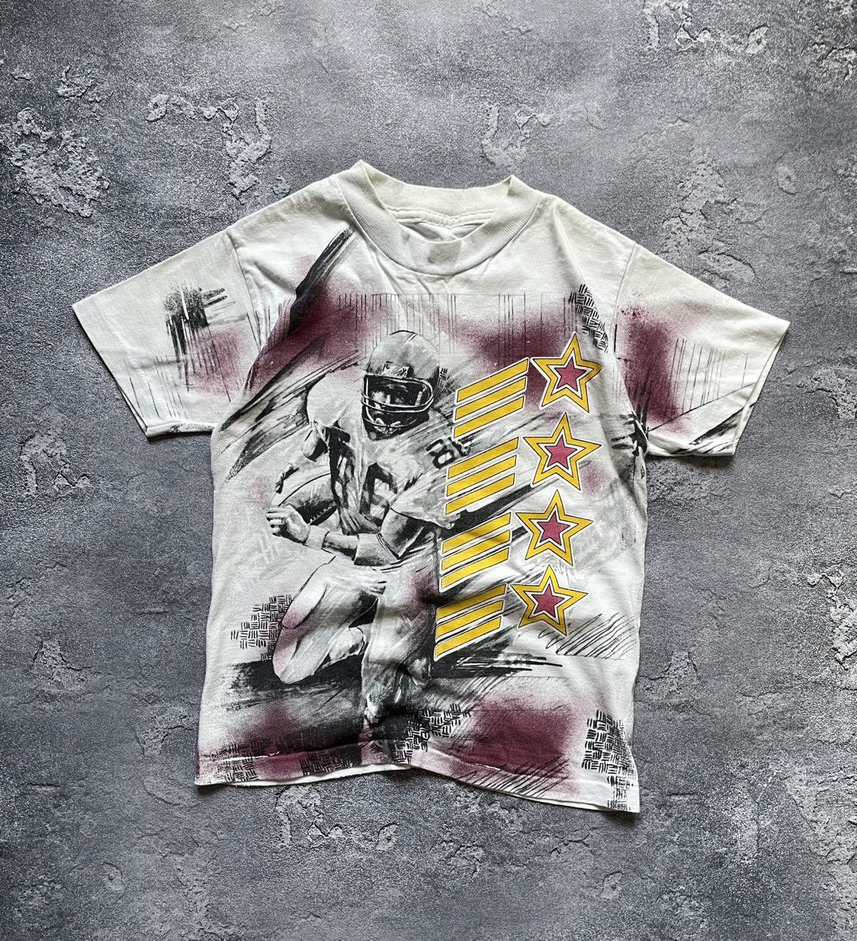 NFL Vintage 90s NFL All Over Print T Shirt Y2K Rare Size US S / EU 44-46 / 1 - 1 Thumbnail