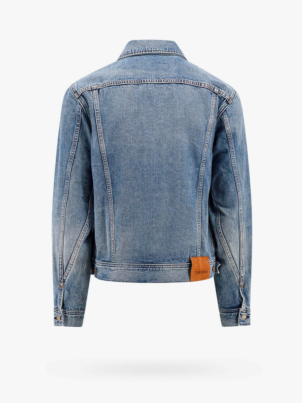Tom Ford o1loc1c0126 DJI001 Denim Jacket in Blue Size US XL / EU 56 / 4 - 2 Thumbnail