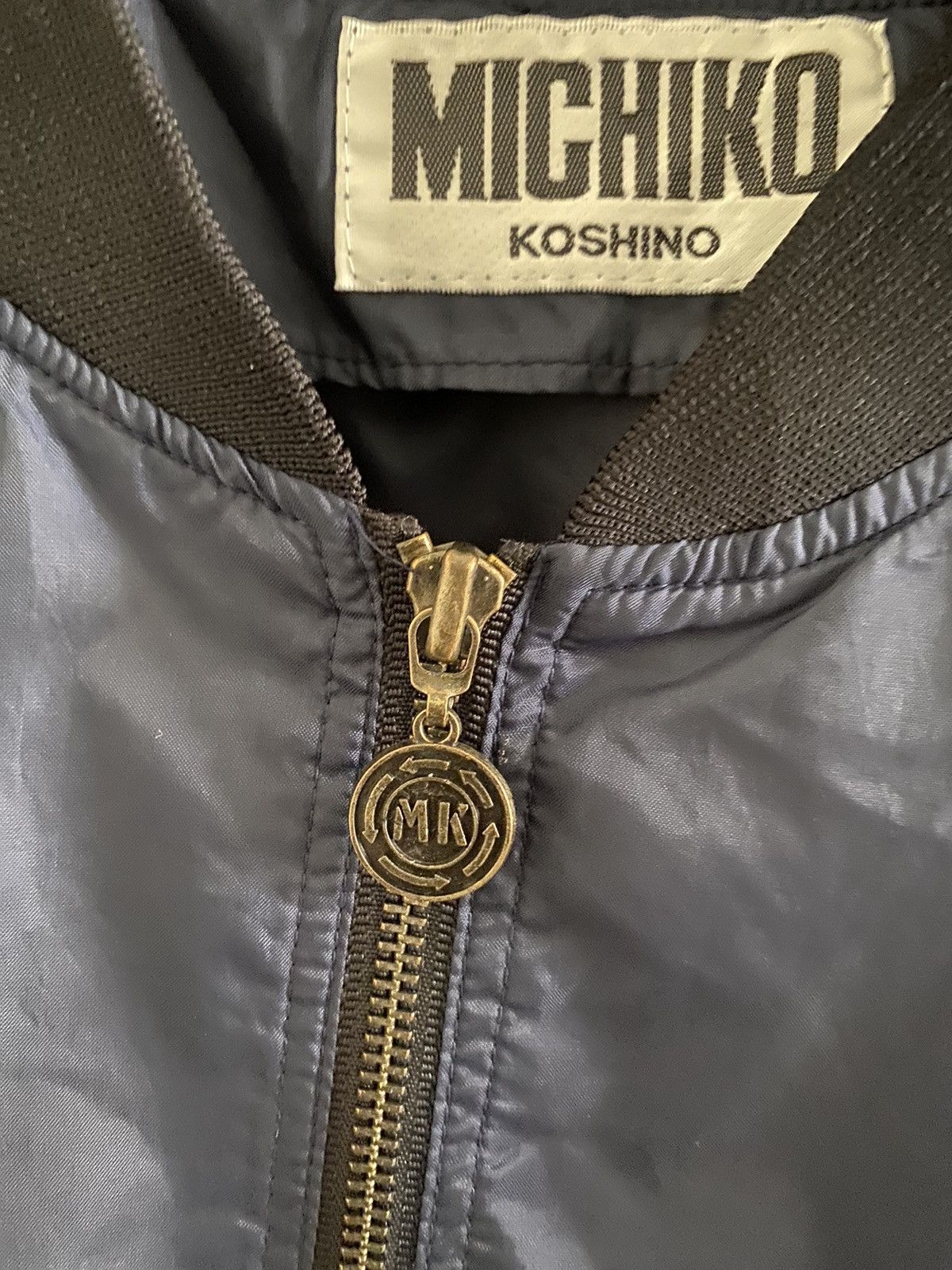 Issey Miyake Rare MICHIKO KOSHINO betwing bomber jacket nice designer Size US M / EU 48-50 / 2 - 13 Thumbnail