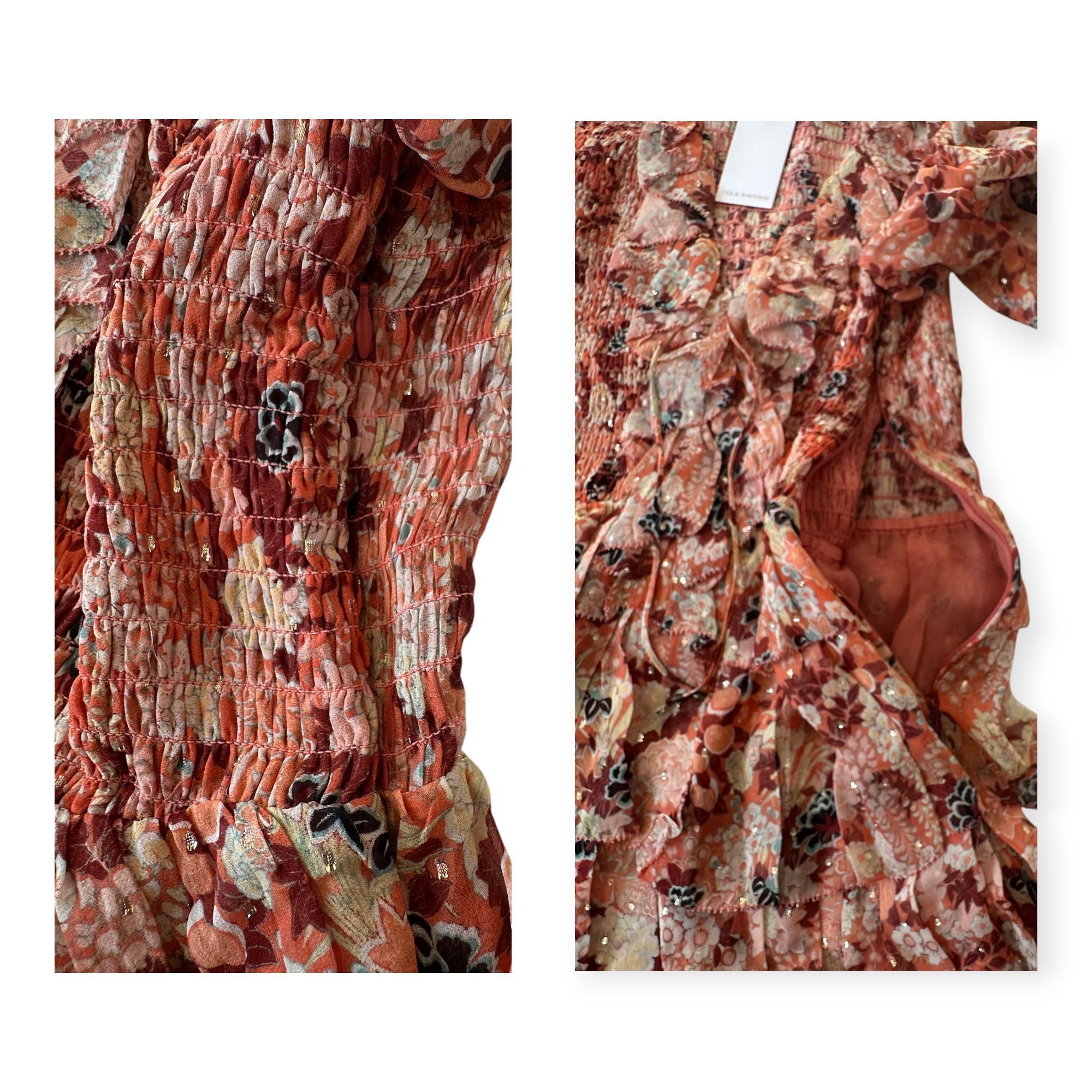 Ulla Johnson ULLA JOHNSON Silk Tamara Dress In Coral, Size 4, Nwt Size S / US 4 / IT 40 - 12 Thumbnail