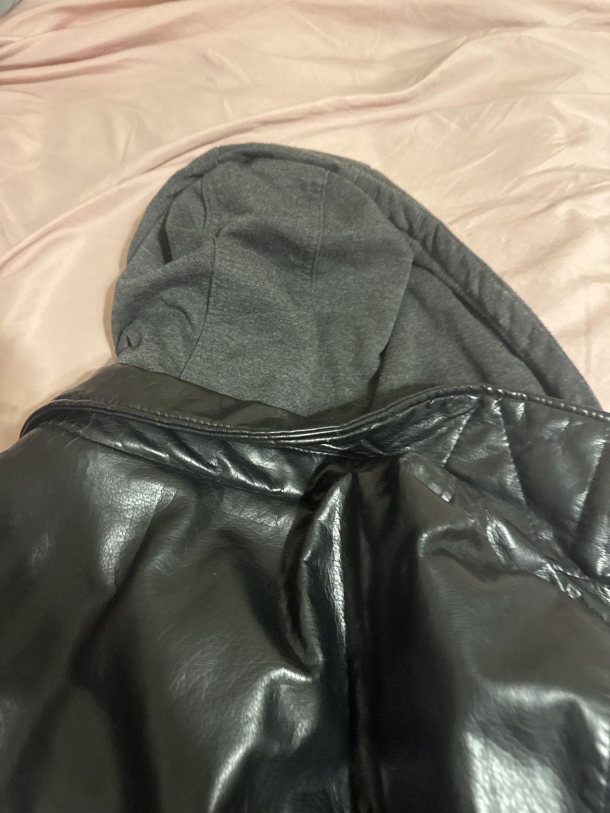 Levi's Levi Leather Hooded Jacket Black Size US L / EU 52-54 / 3 - 2 Thumbnail