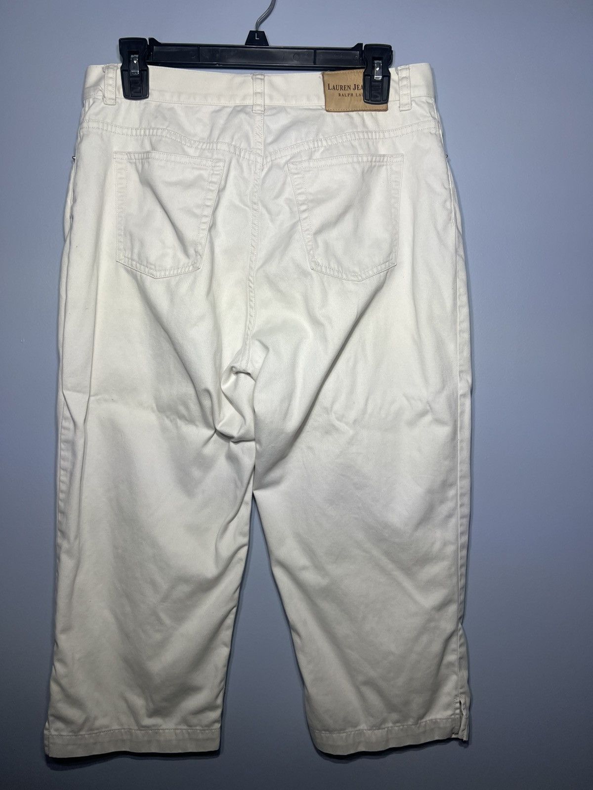 Denim & Supply Ralph Lauren × Polo Ralph Lauren × Ralph Lauren Lauren Jeans Co Ralph Lauren White Capri Pants Petite Sz 10P Size 32" / US 10 / IT 46 - 4 Thumbnail