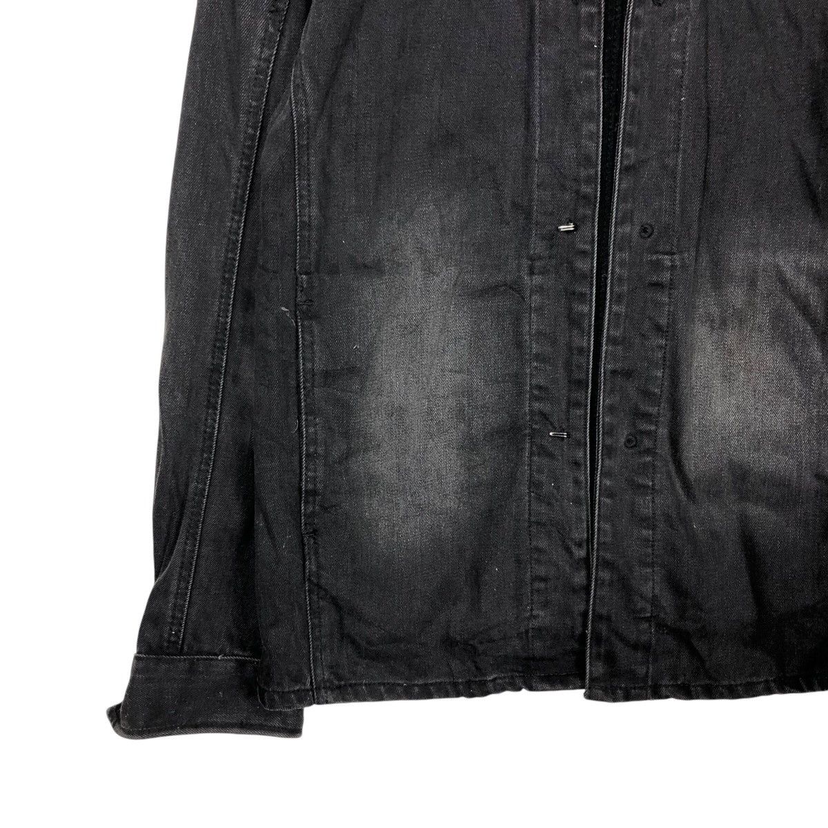 Japanese Brand 📌Schlussel Biker Denim Jacket Iconic Black Issey Miyake Size US M / EU 48-50 / 2 - 5 Thumbnail