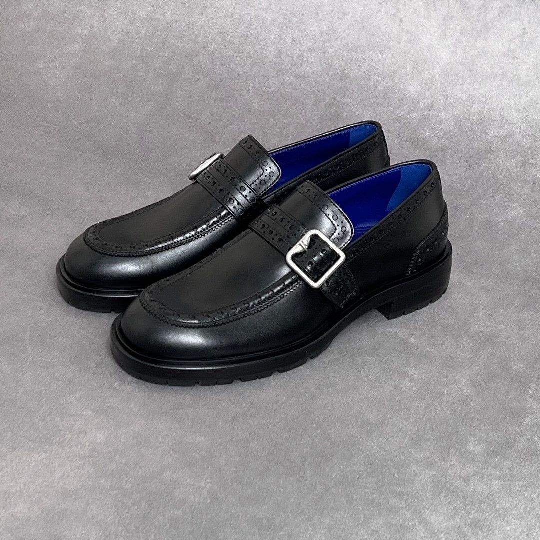 Burberry Burberry Leather Black Lowtop Sneakers 8 Men Size US 8 / EU 41 - 1 Thumbnail