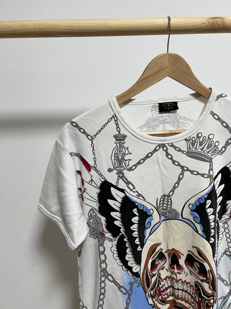 Christian Audigier × Ed Hardy Ed hardy Y2K skull rhinestone archival Japan style tee Size US L / EU 52-54 / 3 - 4 Thumbnail