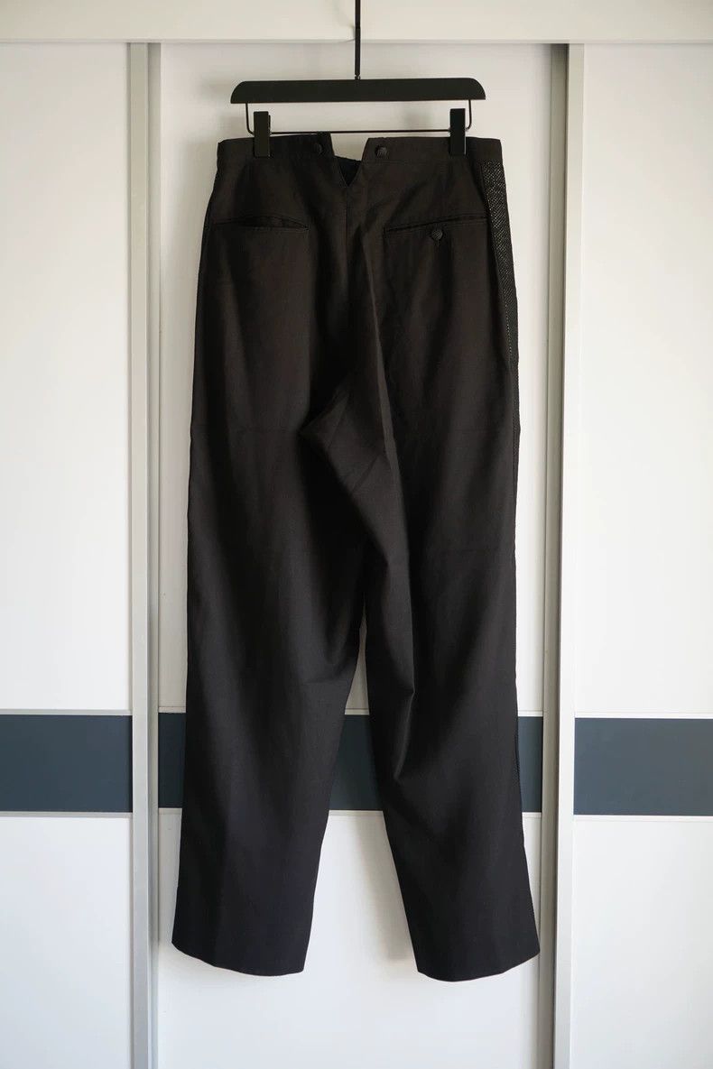 Yohji Yamamoto Yohji Yamamoto Yohji Yamamoto Woven Lace Detail Trousers Size US 43 - 2 Thumbnail