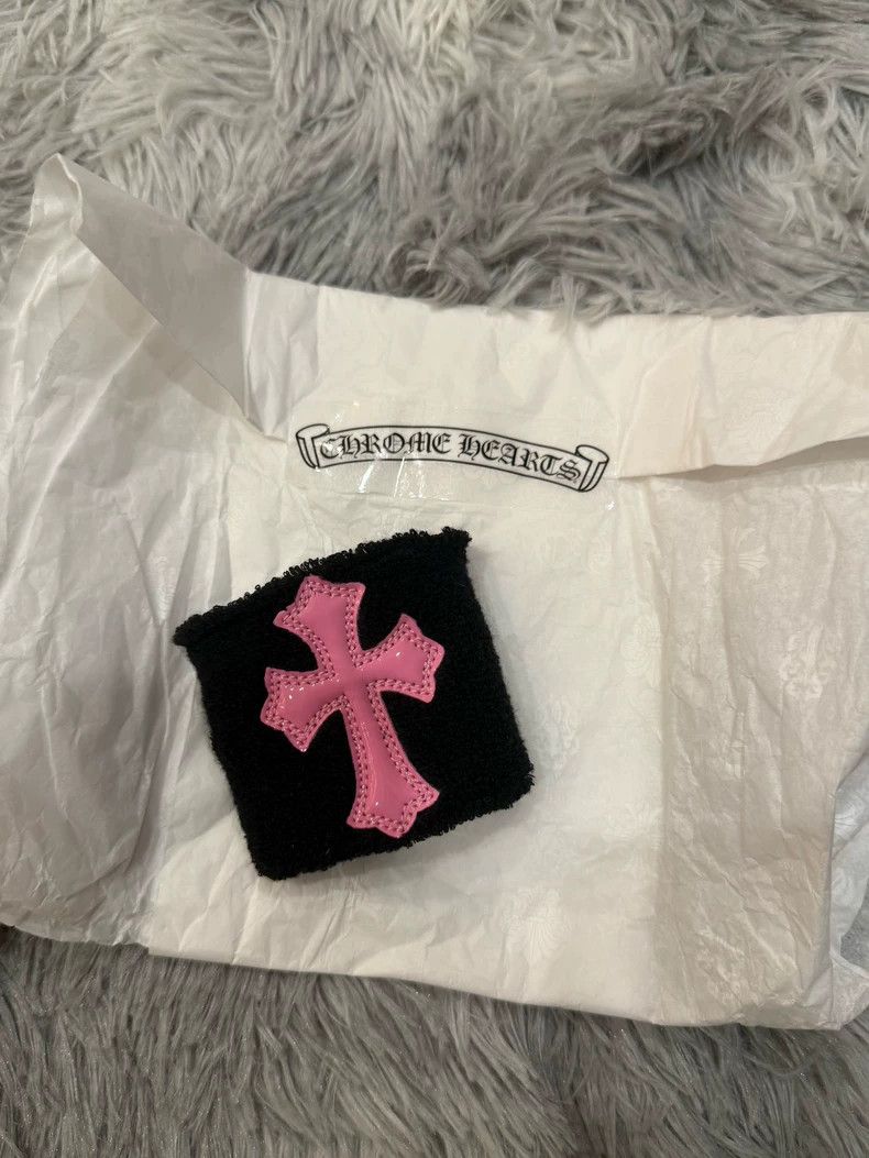 Chrome Hearts Chrome heart Pink patent leather wristband Size ONE SIZE - 1 Thumbnail