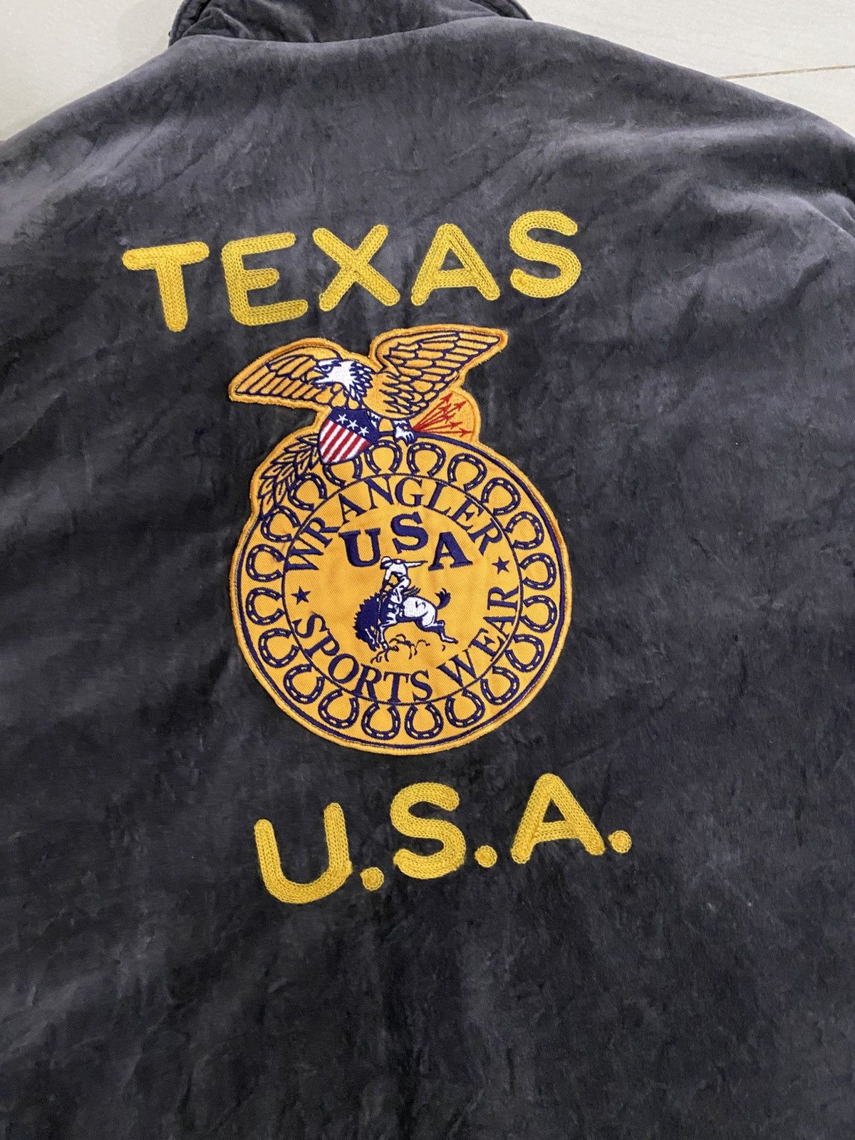Wrangler Wrangler Texas Usa FFA Style Brown Velvet Jacket Size US L / EU 52-54 / 3 - 2 Thumbnail