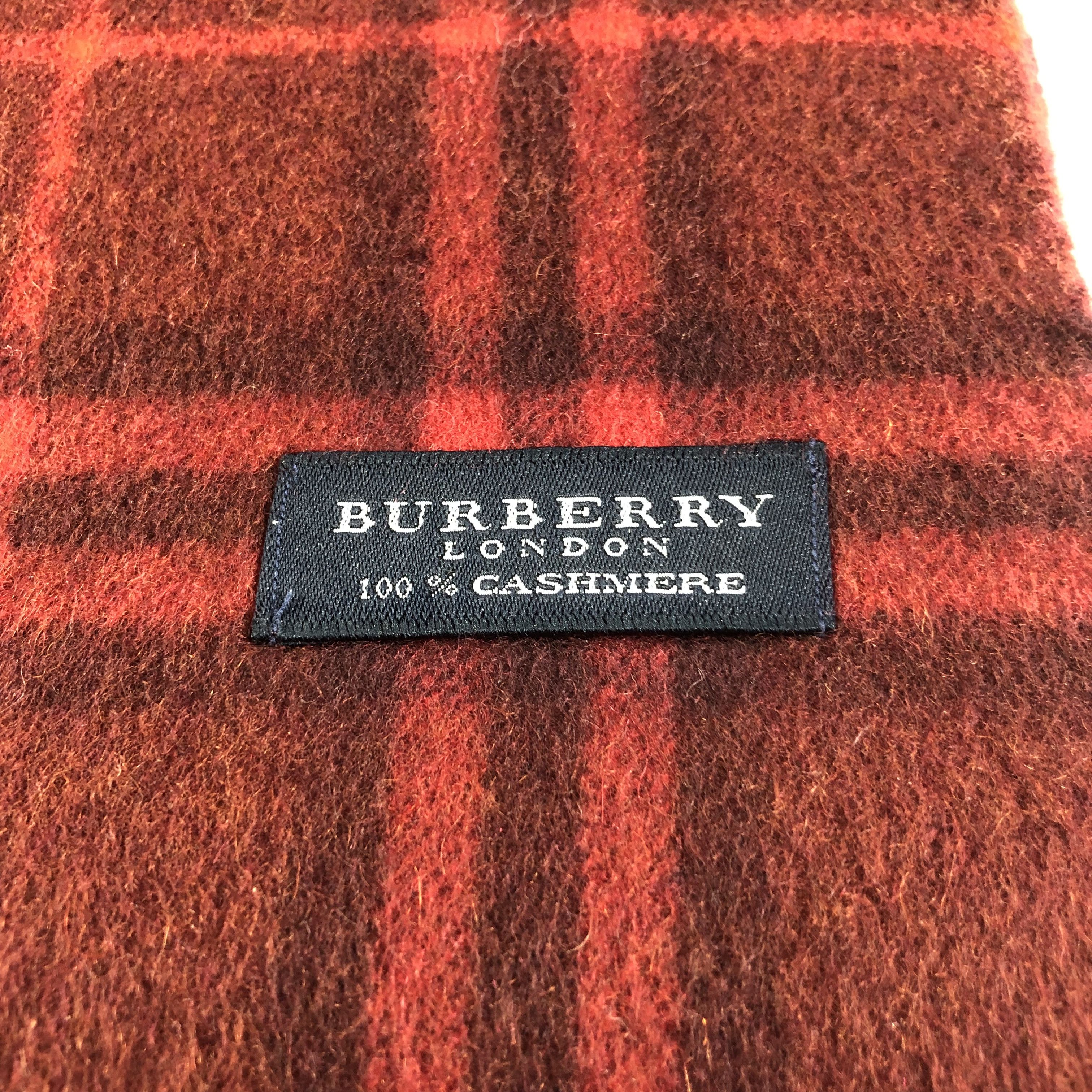 Burberry Burberry Nova Check Cashmere Scarf Muffler V1654 Size ONE SIZE - 4 Thumbnail