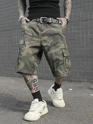 Jean Misuzu x Asada DRIP cargo Camo shorts jorts RETRO Size US 34 / EU 50 - 2 Thumbnail