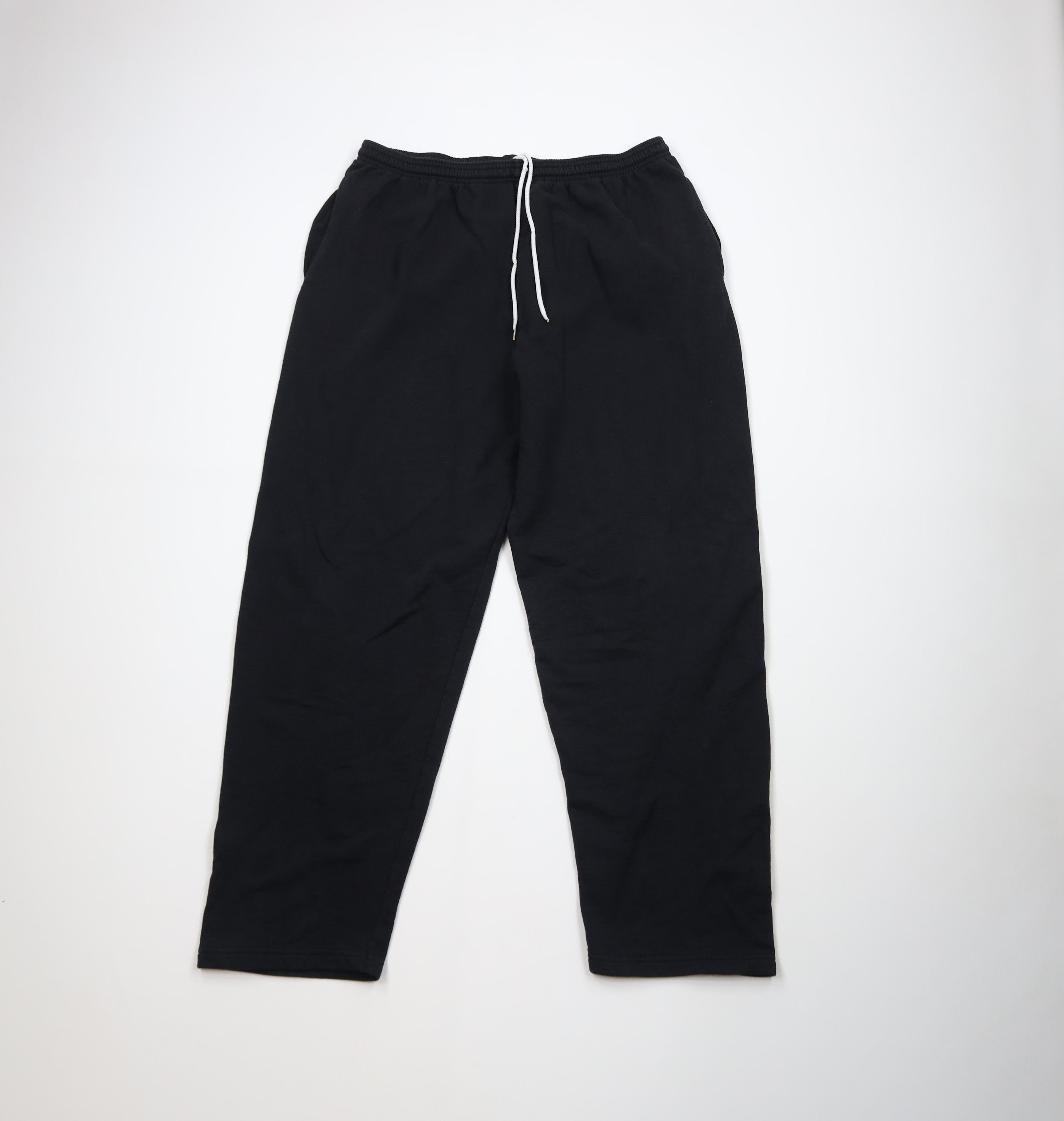 Vintage Vintage 90s Y2K Streetwear Wide Leg Sweatpants Pants Black Size US 38 / EU 54 - 1 Thumbnail
