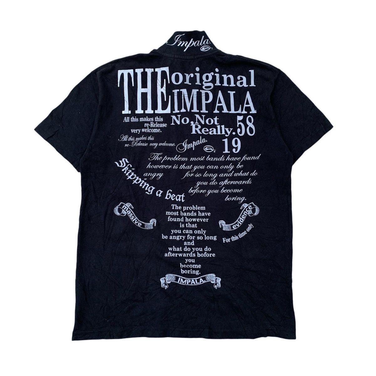 Japanese Brand Impala Poem Y2K Punk Style Polo Shirt Size US L / EU 52-54 / 3 - 1 Thumbnail