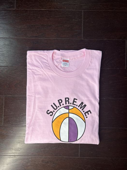 Supreme Supreme League Tee light pink- XL | Grailed