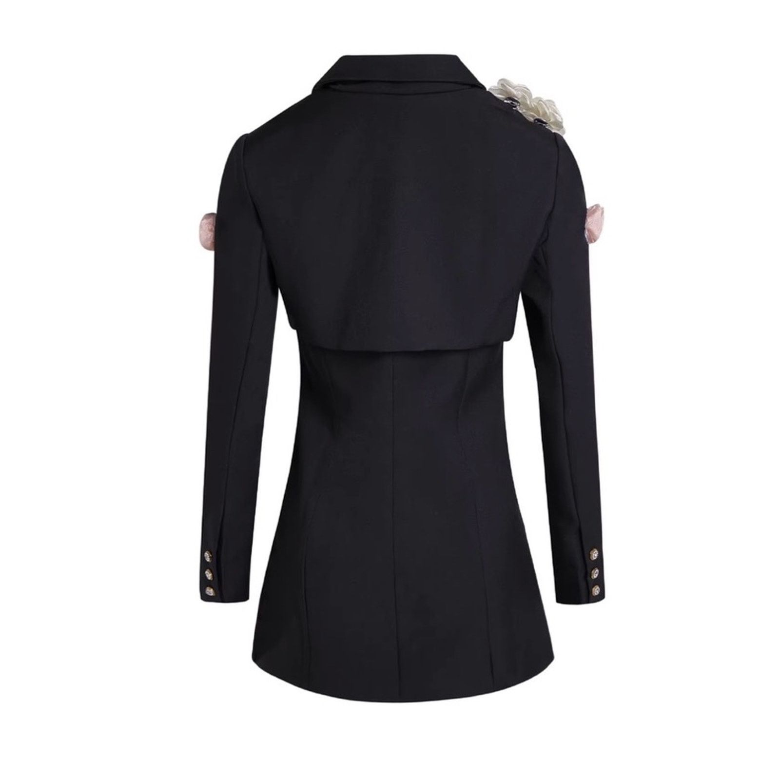Other New Chic Black Floral Women's Blazer size S Size S / US 4 / IT 40 - 2 Thumbnail