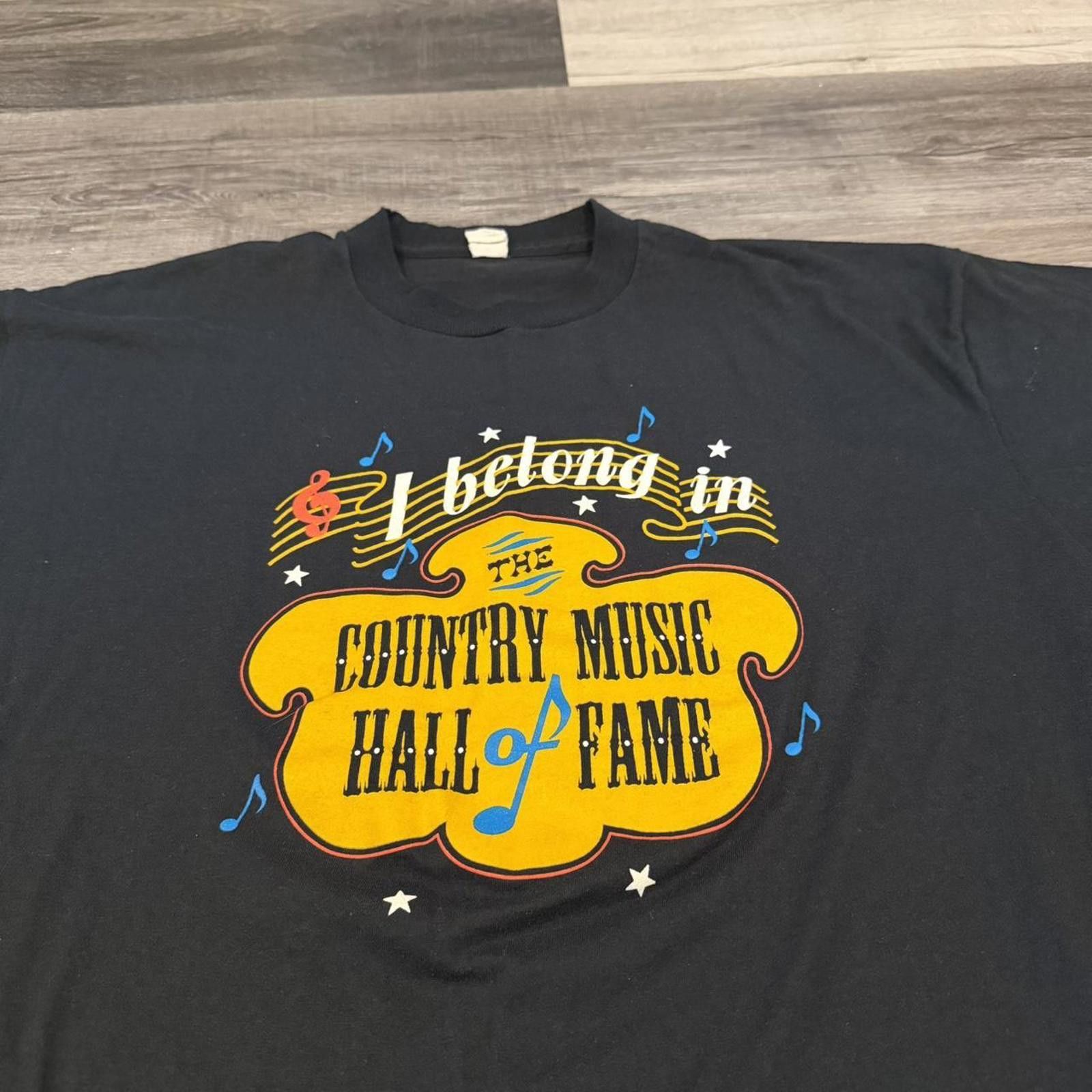 Other vintage i belong in the country music hall of fame t shirt Size US XL / EU 56 / 4 - 2 Thumbnail