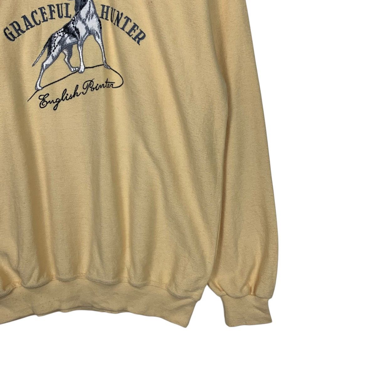 Japanese Brand English Pointer Graceful Hunter Logo Sweatshirt #1946-C85 Size US L / EU 52-54 / 3 - 4 Thumbnail