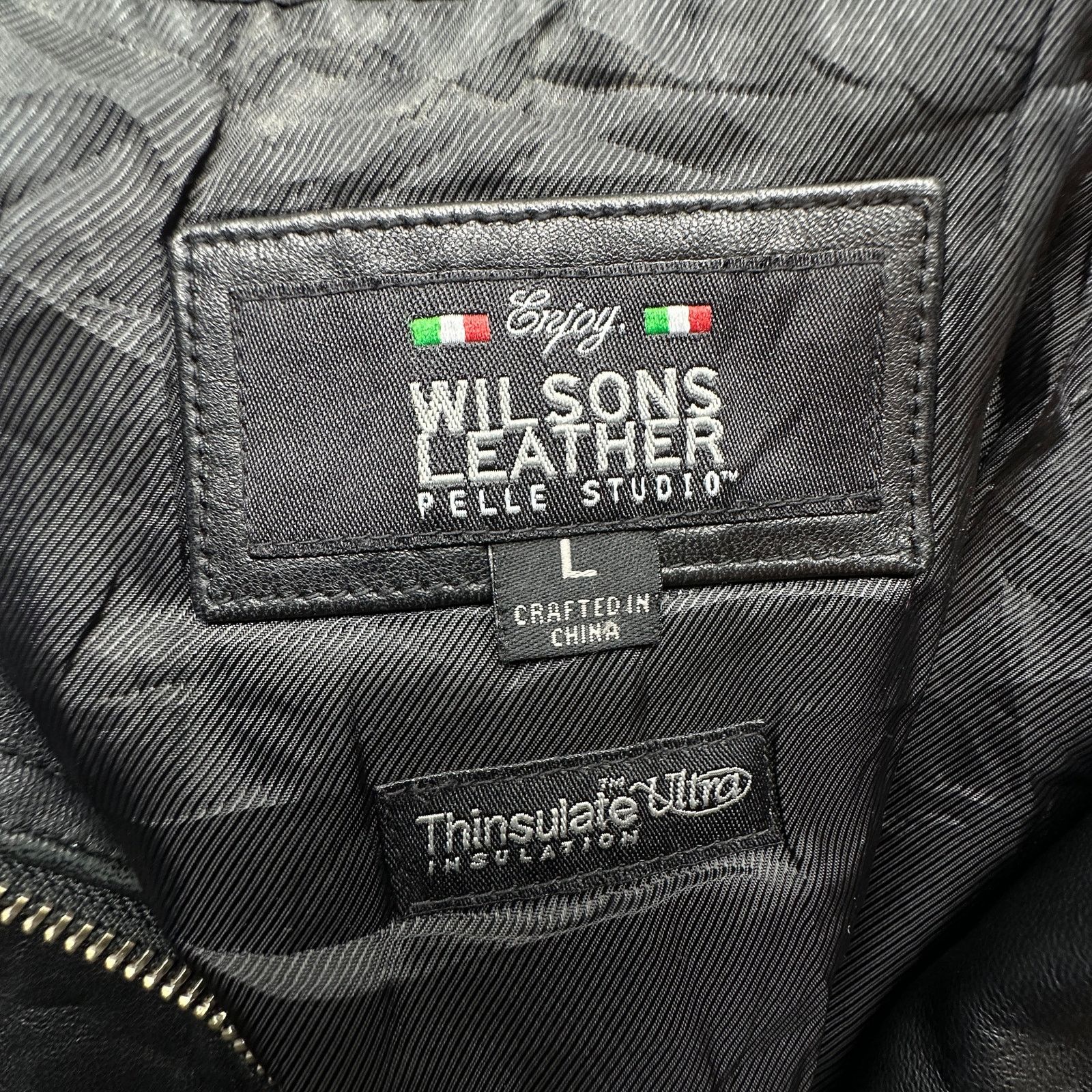 Wilsons Leather Wilsons Leather Pelle Studio Leather Jacket Womens Large Size L / US 10 / IT 46 - 3 Thumbnail